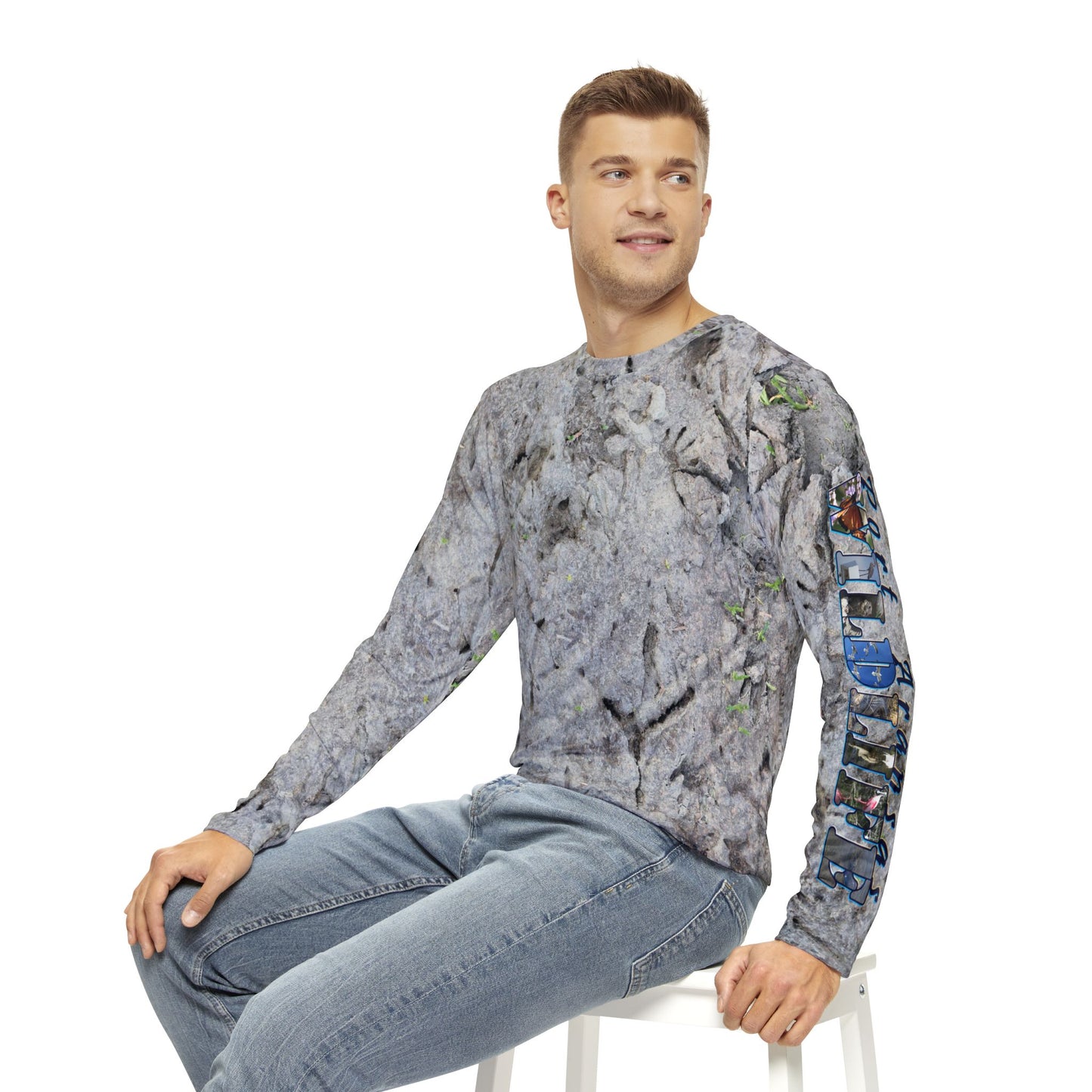 Long Sleeve Shirt - Footprints at Charlie's Pasture Design