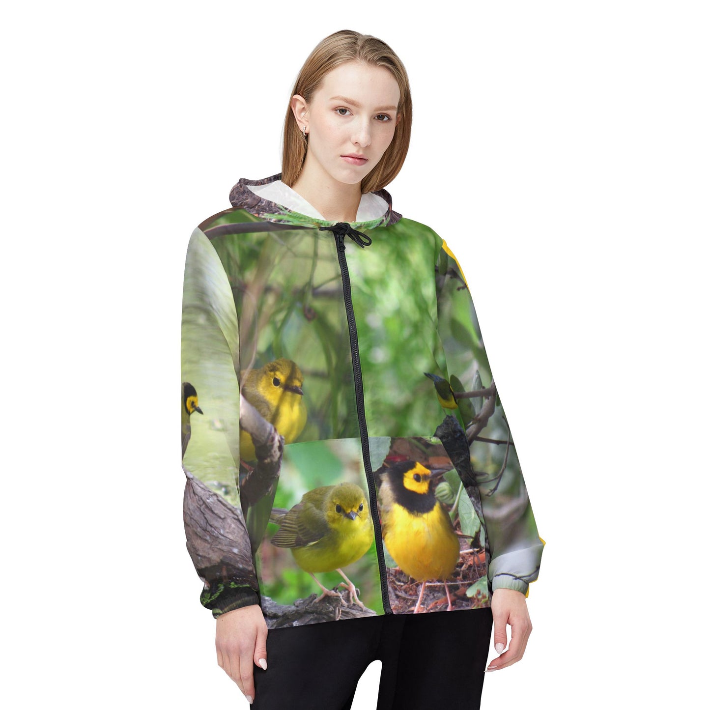 Hooded Warblers Windbreaker Jacket - Port Aransas Wildlife Bird Migration Celebration
