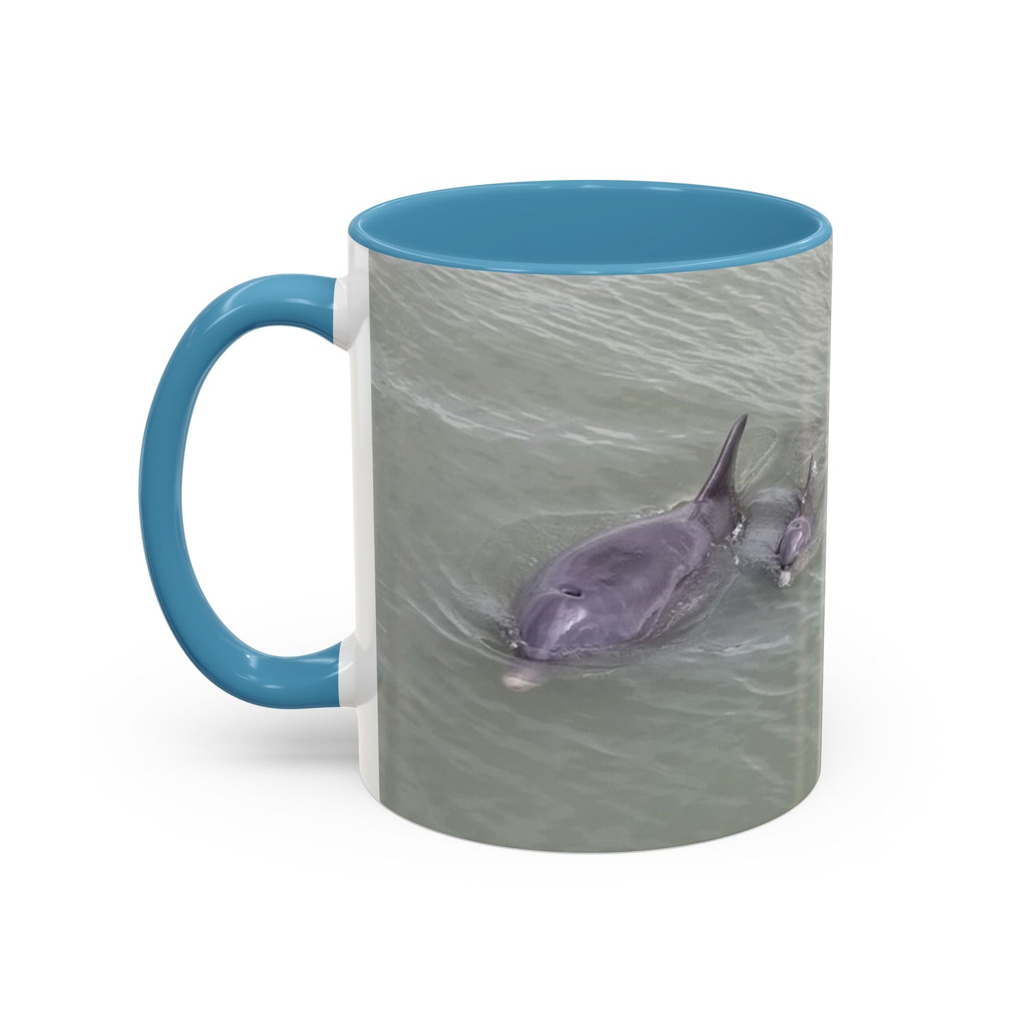 Coffee Mug - Mom and Baby Dolphin at Robert's Point Park