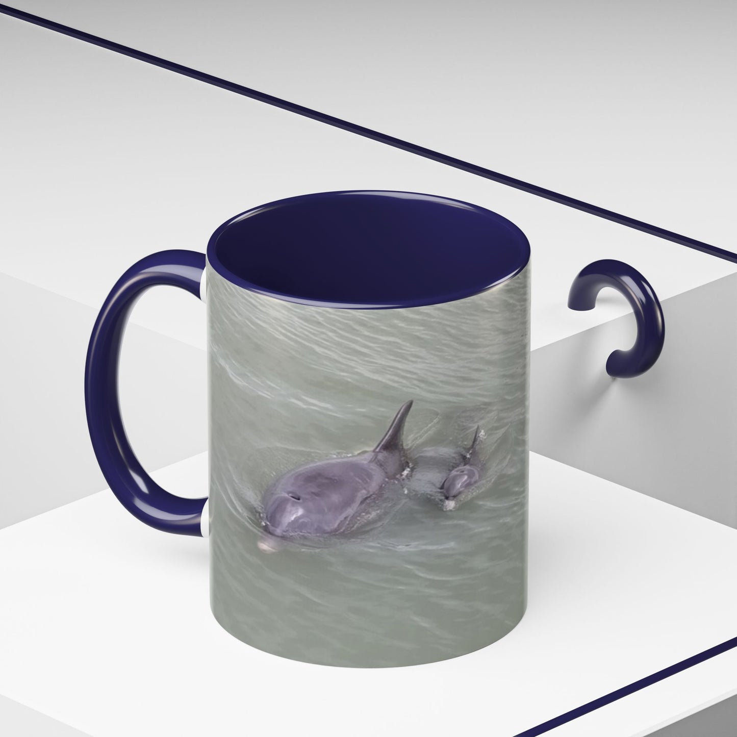 Coffee Mug - Mom and Baby Dolphin at Robert's Point Park