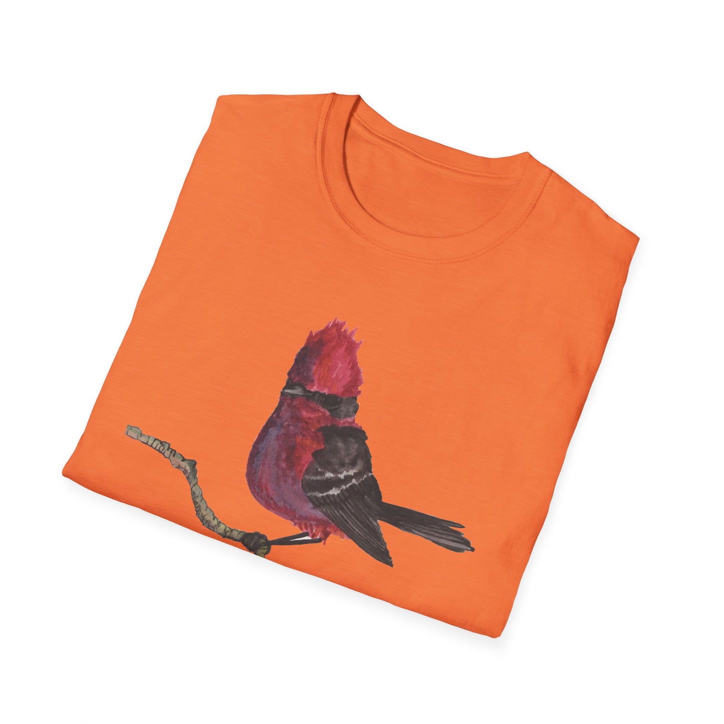 Vermilion Flycatcher Art T-Shirt Design Port Aransas Wildlife
