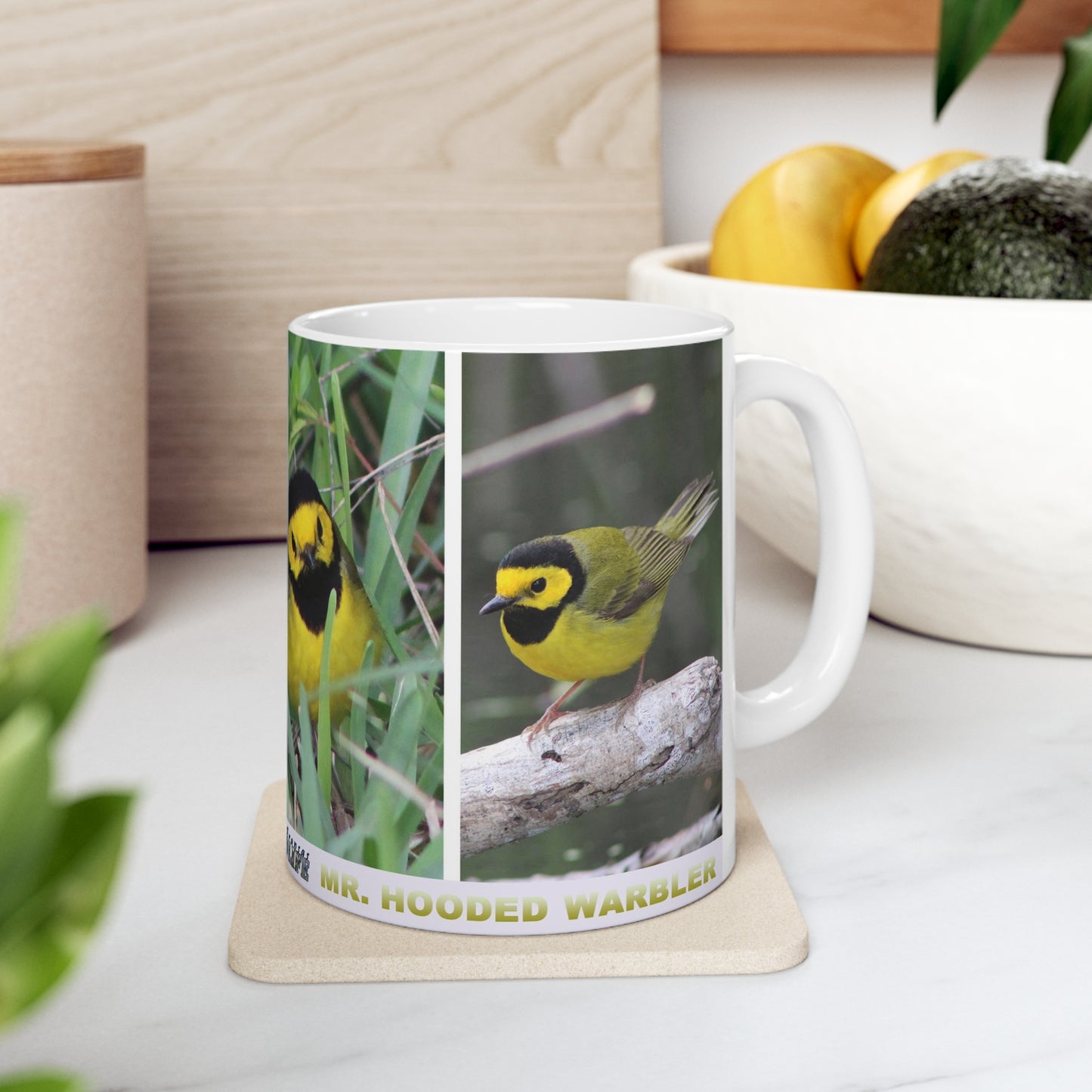 Wonderful Warblers Collection ♥ Mr Hooded Warbler ♥ Ceramic Mug 11oz