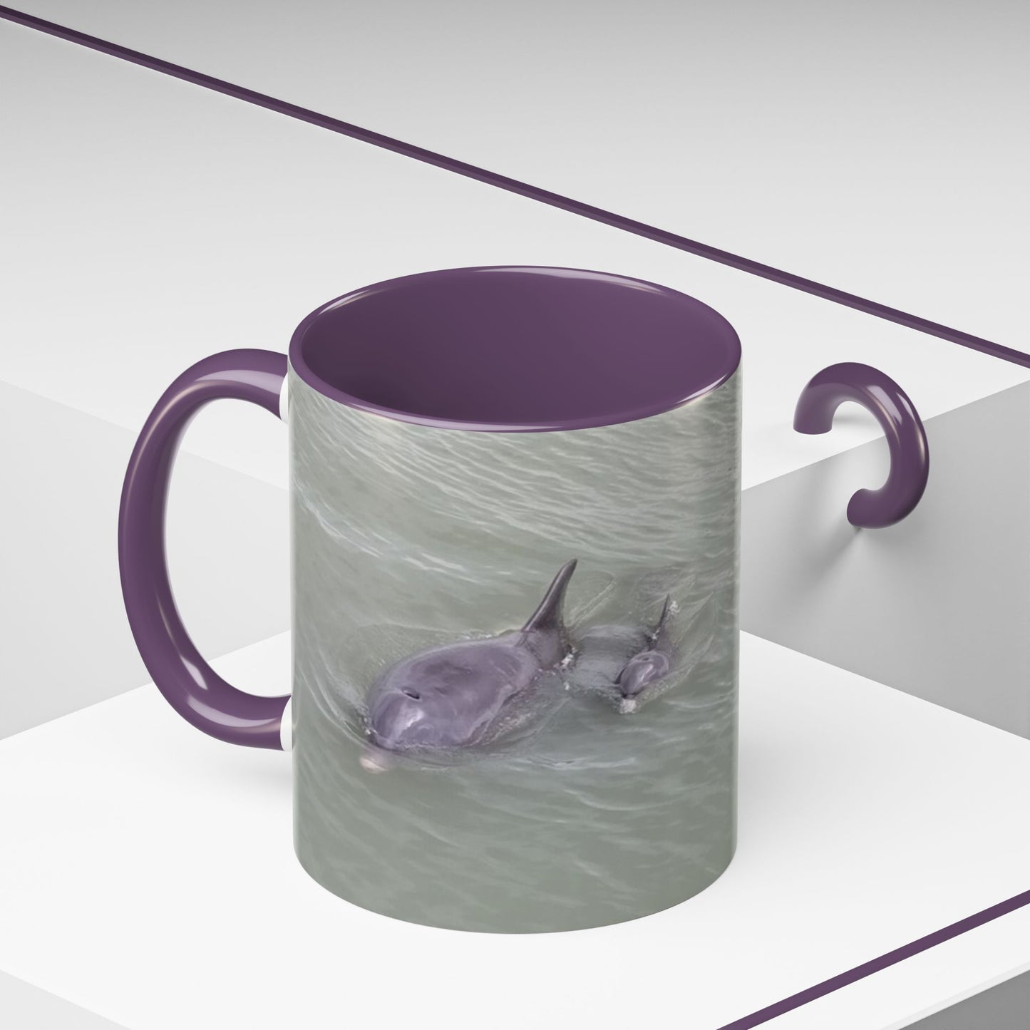 Coffee Mug - Mom and Baby Dolphin at Robert's Point Park