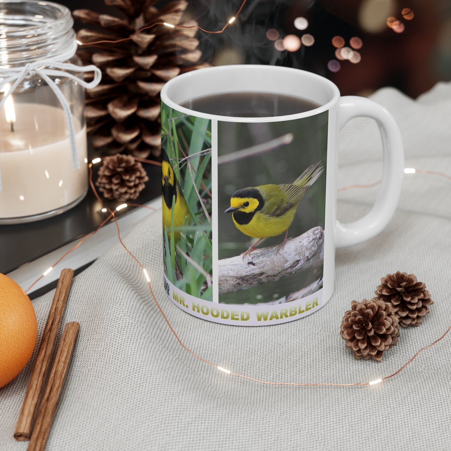 Wonderful Warblers Collection ♥ Mr Hooded Warbler ♥ Ceramic Mug 11oz