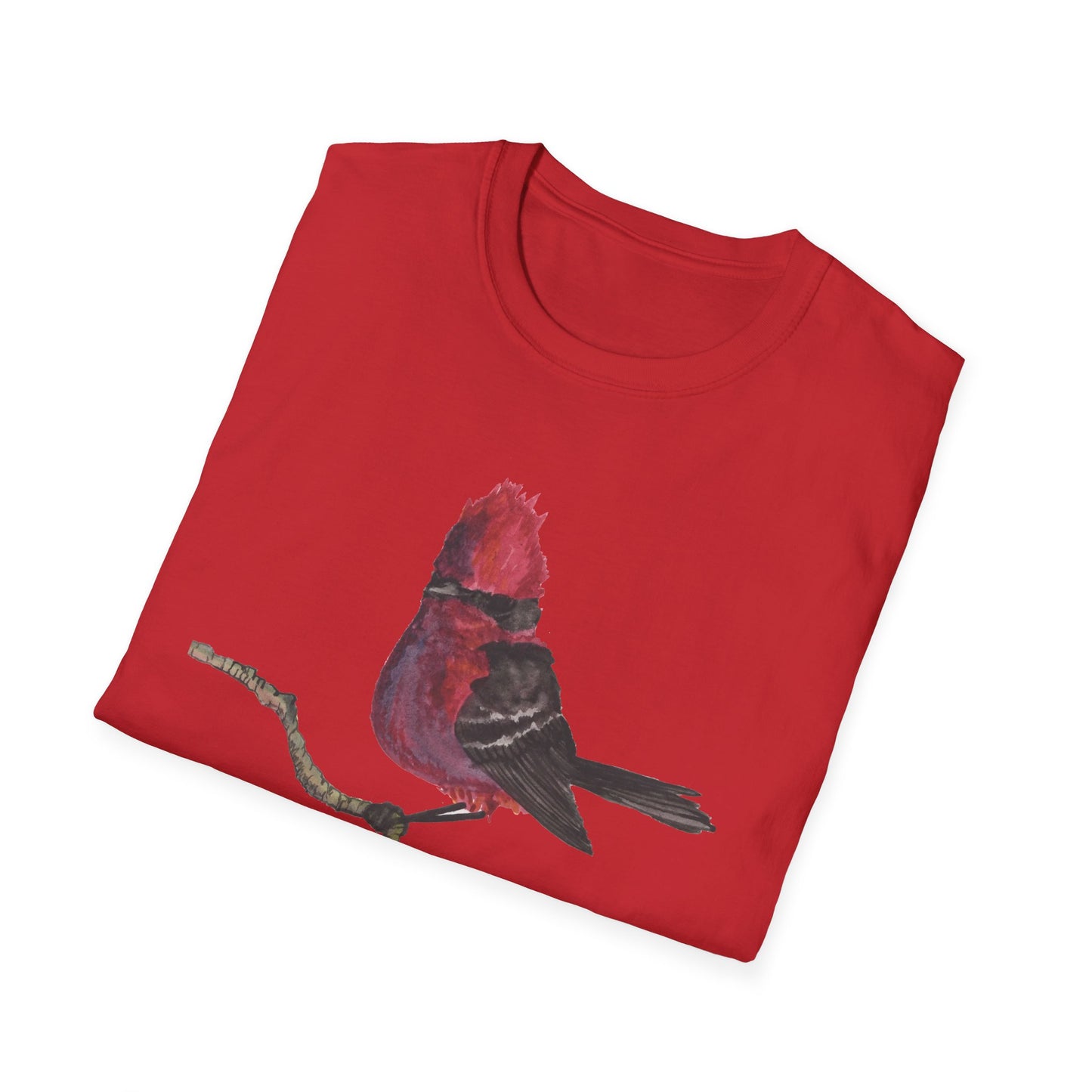 Vermilion Flycatcher Art T-Shirt Design Port Aransas Wildlife