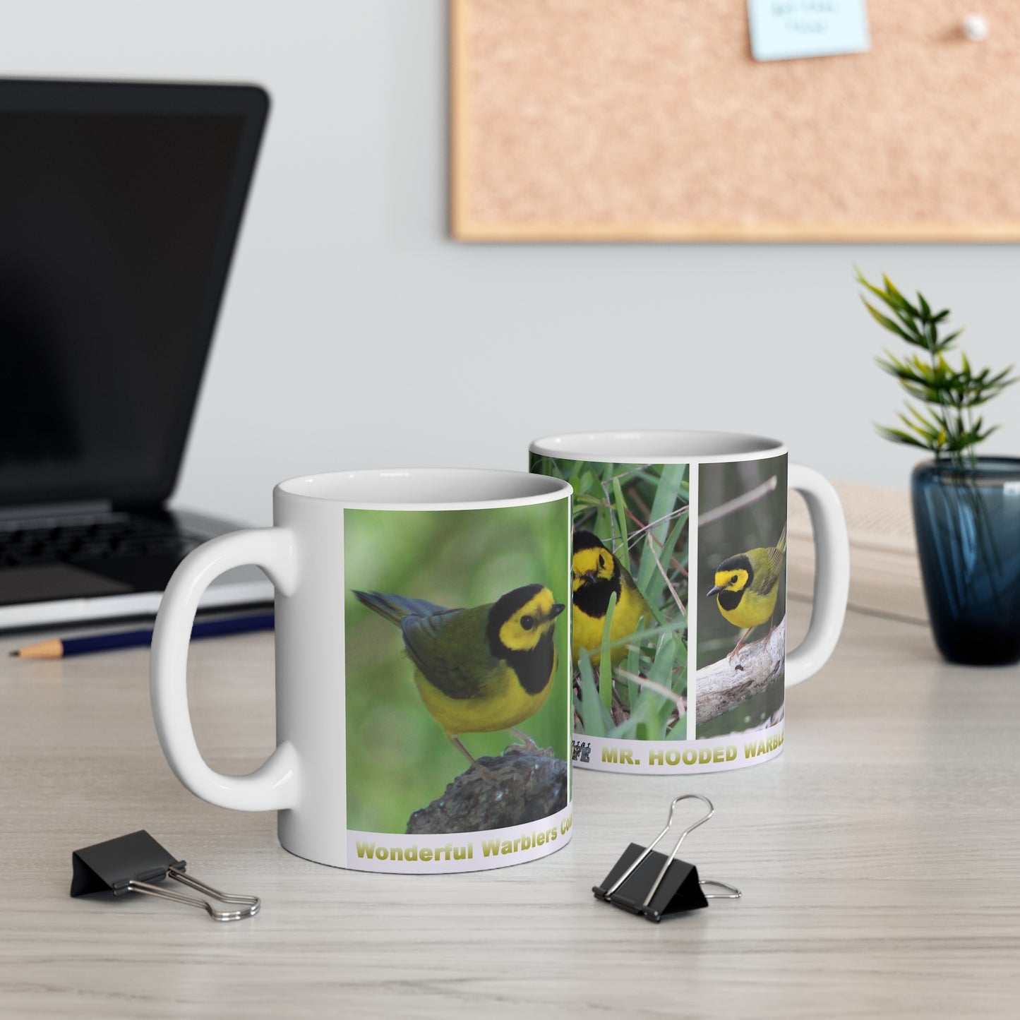 Wonderful Warblers Collection ♥ Mr Hooded Warbler ♥ Ceramic Mug 11oz