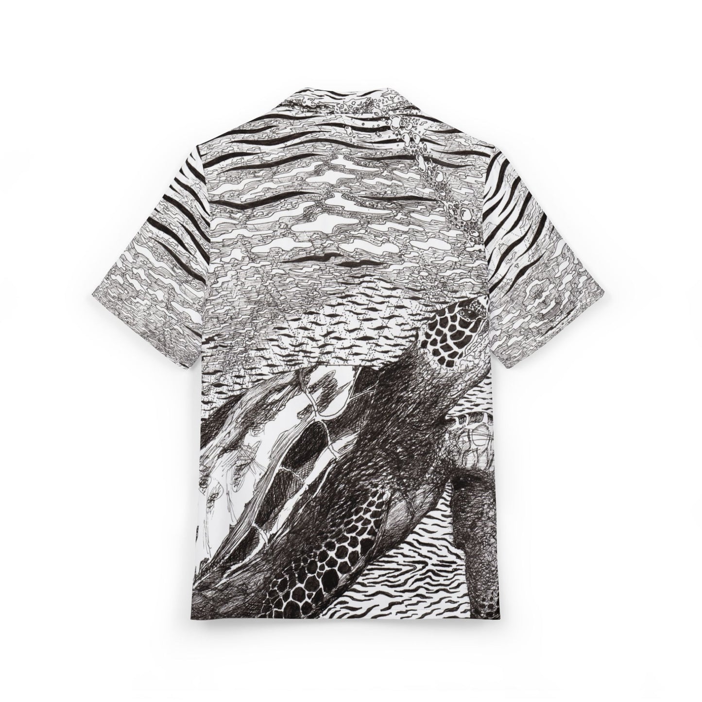 Sea Turtle Ink Art Button-down Shirt