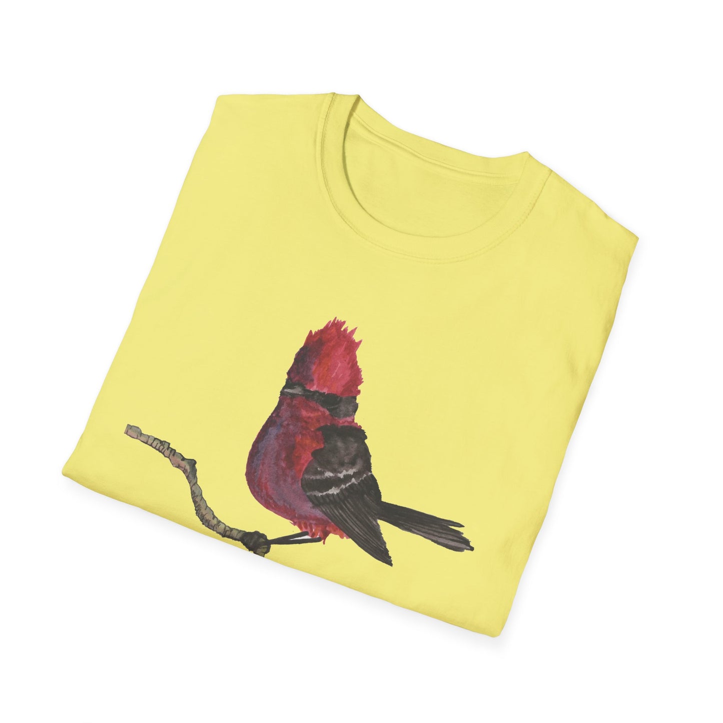 Vermilion Flycatcher Art T-Shirt Design Port Aransas Wildlife