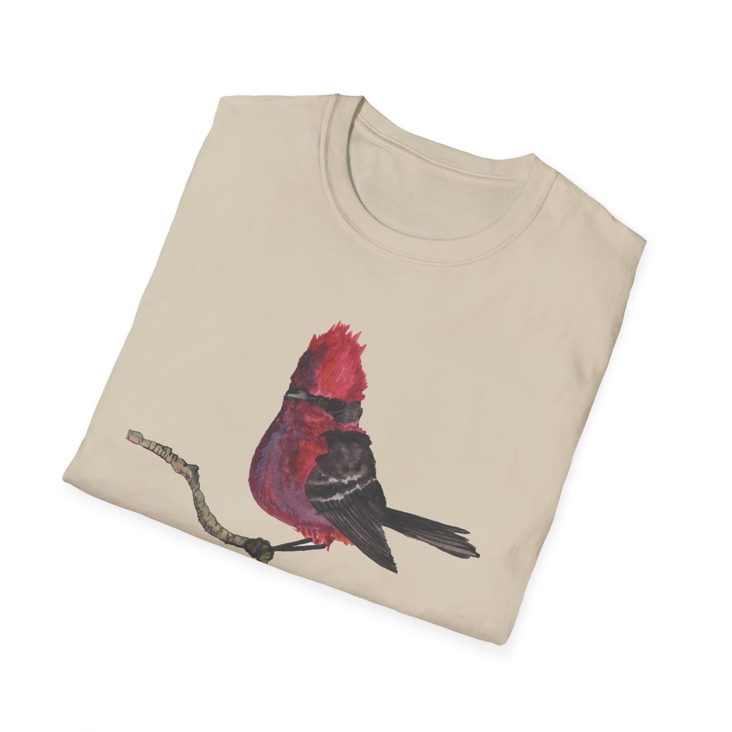 Vermilion Flycatcher Art T-Shirt Design Port Aransas Wildlife