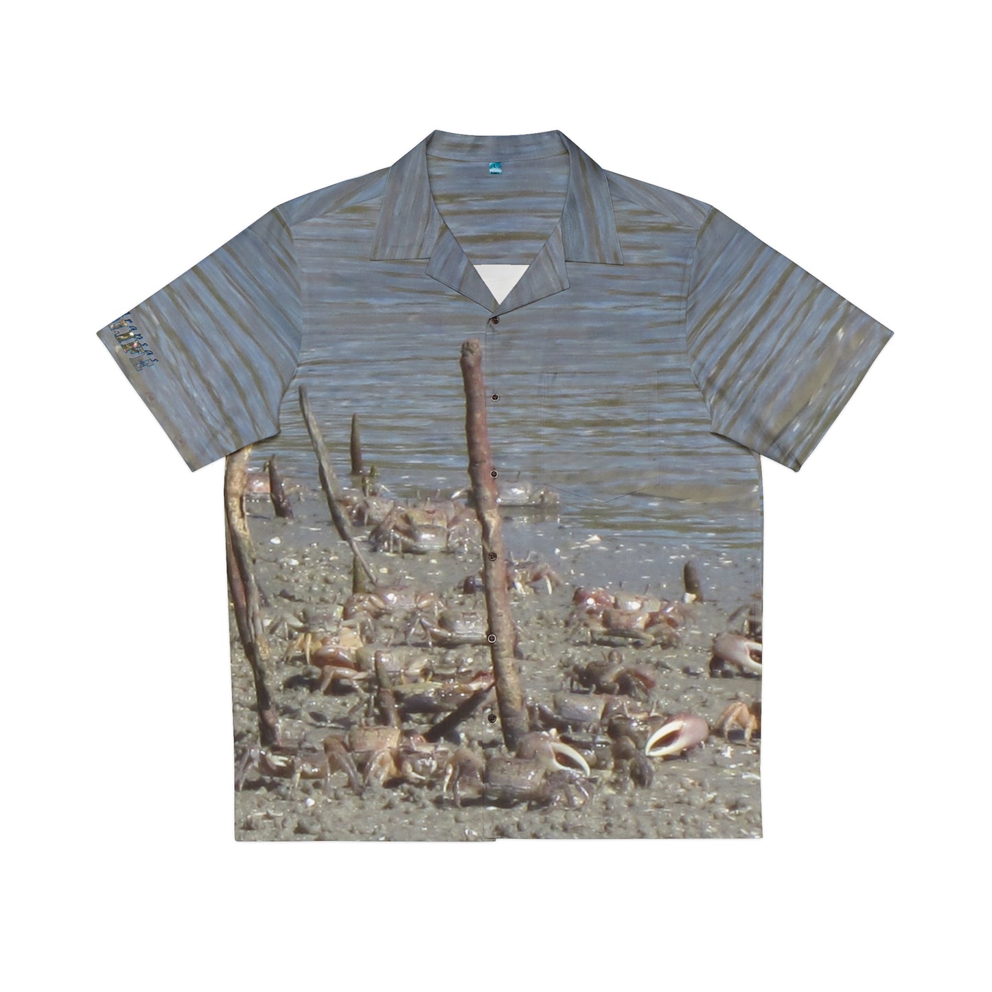 Hawaiian Shirt - Crabs on the Beach Port Aransas Wildlife Shirt
