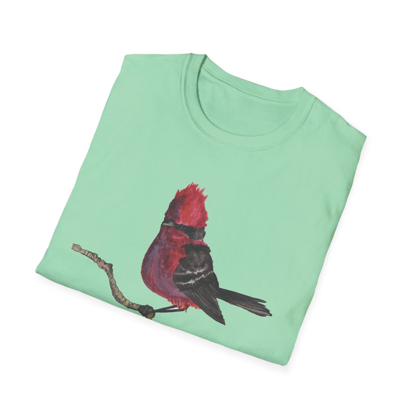 Vermilion Flycatcher Art T-Shirt Design Port Aransas Wildlife