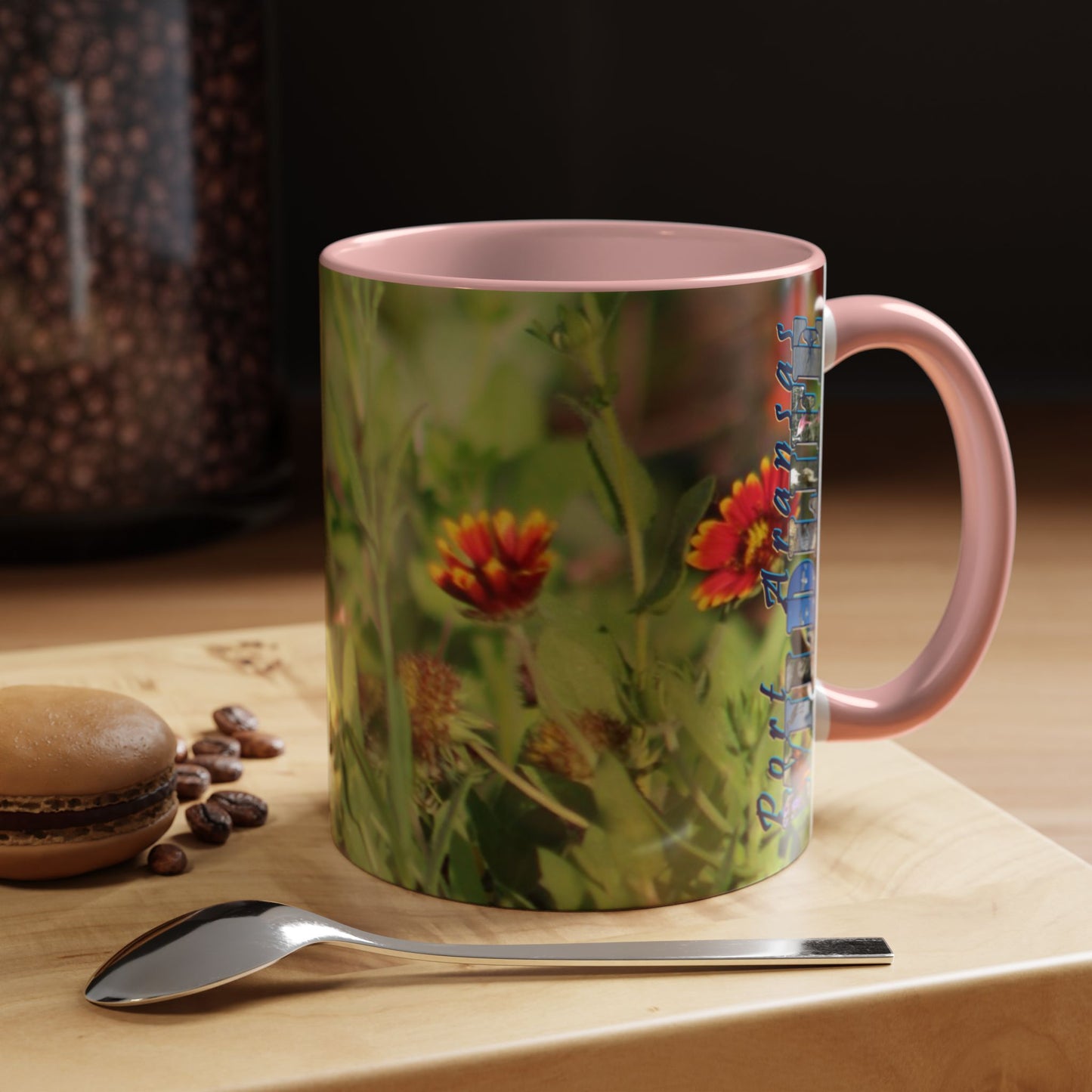 Mug - Blue-winged Warbler Floral Accent Coffee Mug - Gift for Birders and Nature Lovers