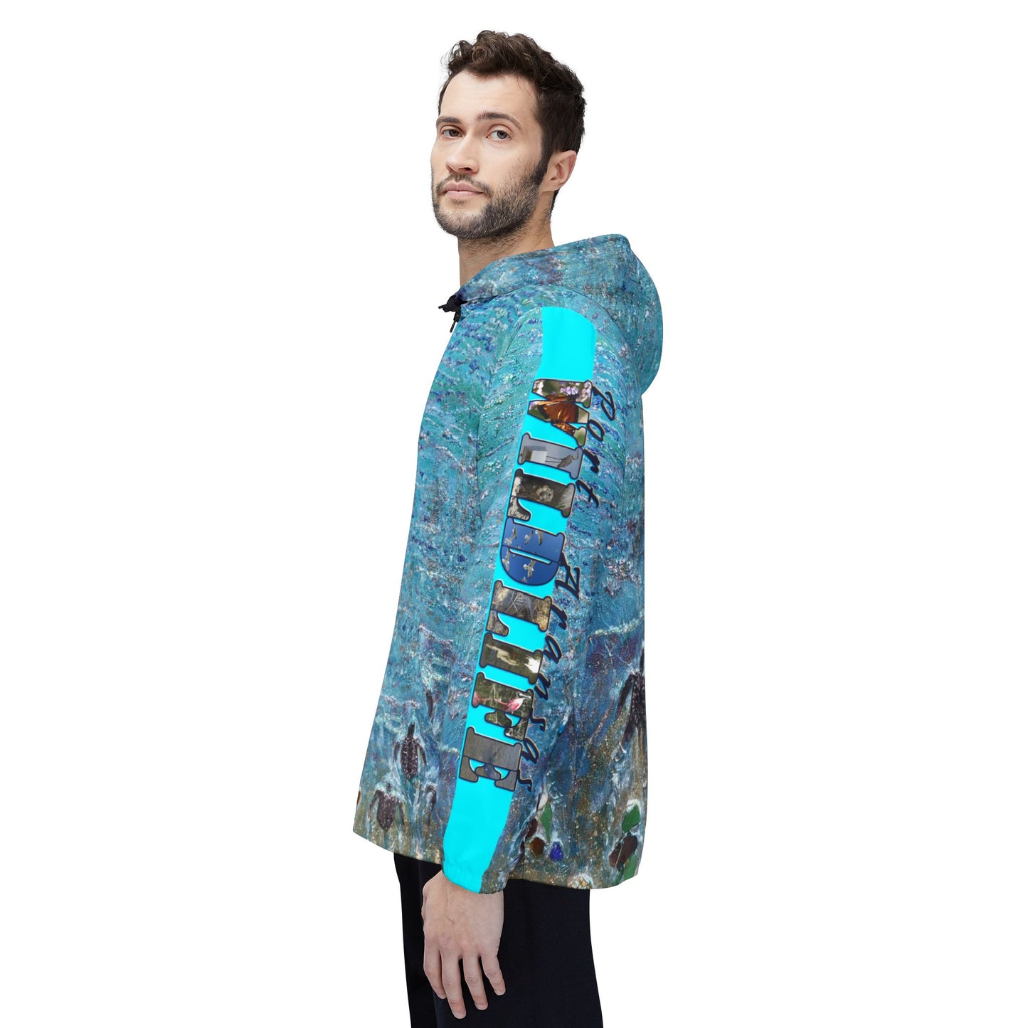 Windbreaker Jacket - Port Aransas Wildlife Beach Trinkets Sea Turtle Hatchlings