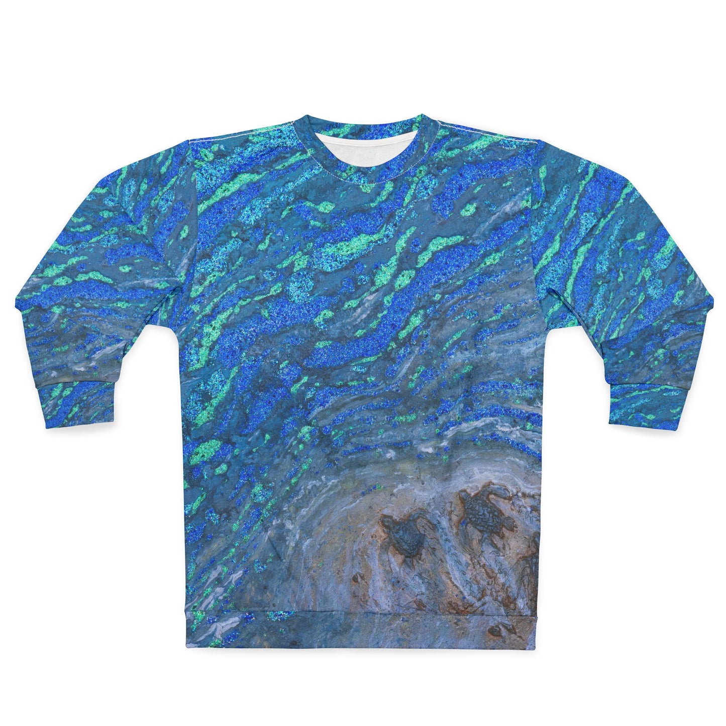 Sea Turtle Art Unisex Sweatshirt - Sounds of the Ocean Children of the Surf