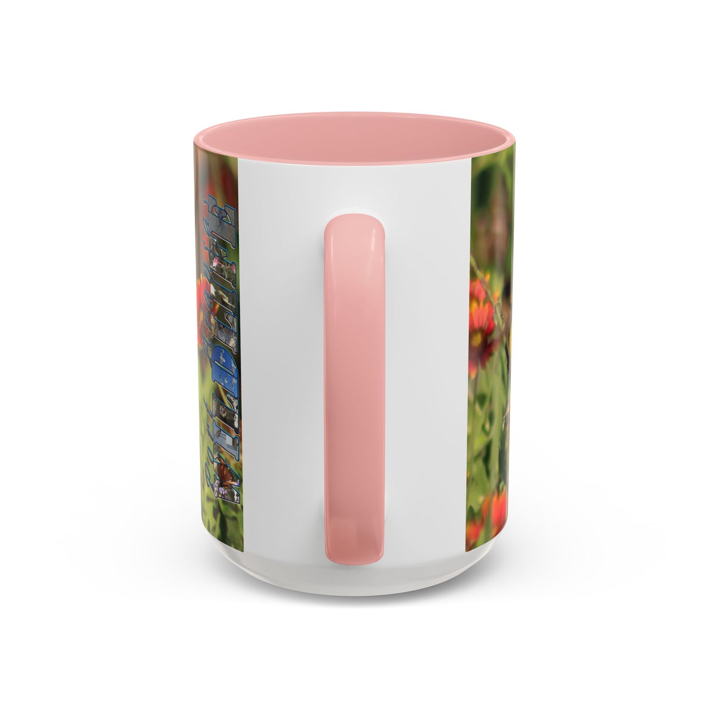Mug - Blue-winged Warbler Floral Accent Coffee Mug - Gift for Birders and Nature Lovers