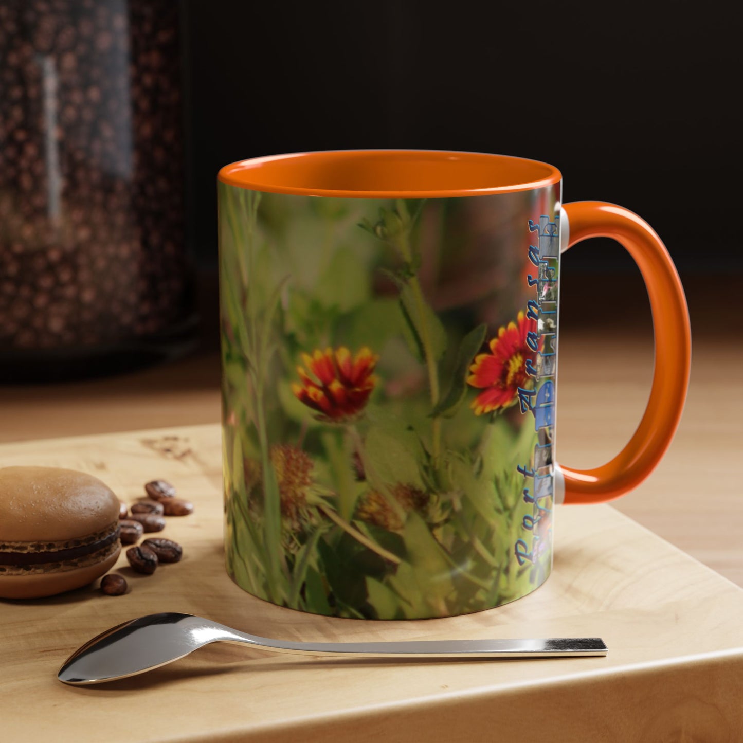 Mug - Blue-winged Warbler Floral Accent Coffee Mug - Gift for Birders and Nature Lovers