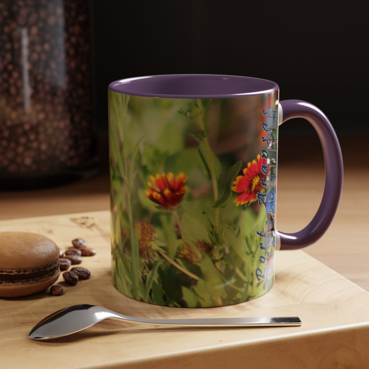 Mug - Blue-winged Warbler Floral Accent Coffee Mug - Gift for Birders and Nature Lovers