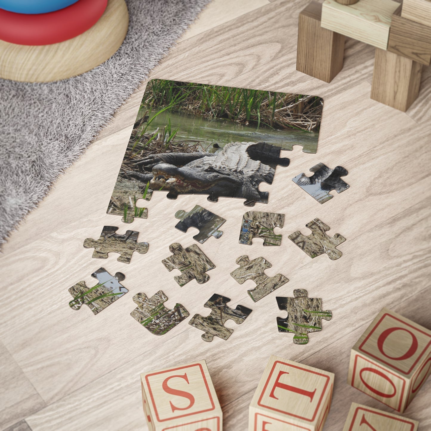 Kids' Puzzle 30-Piece - Boots the Port Aransas Alligator Superstar