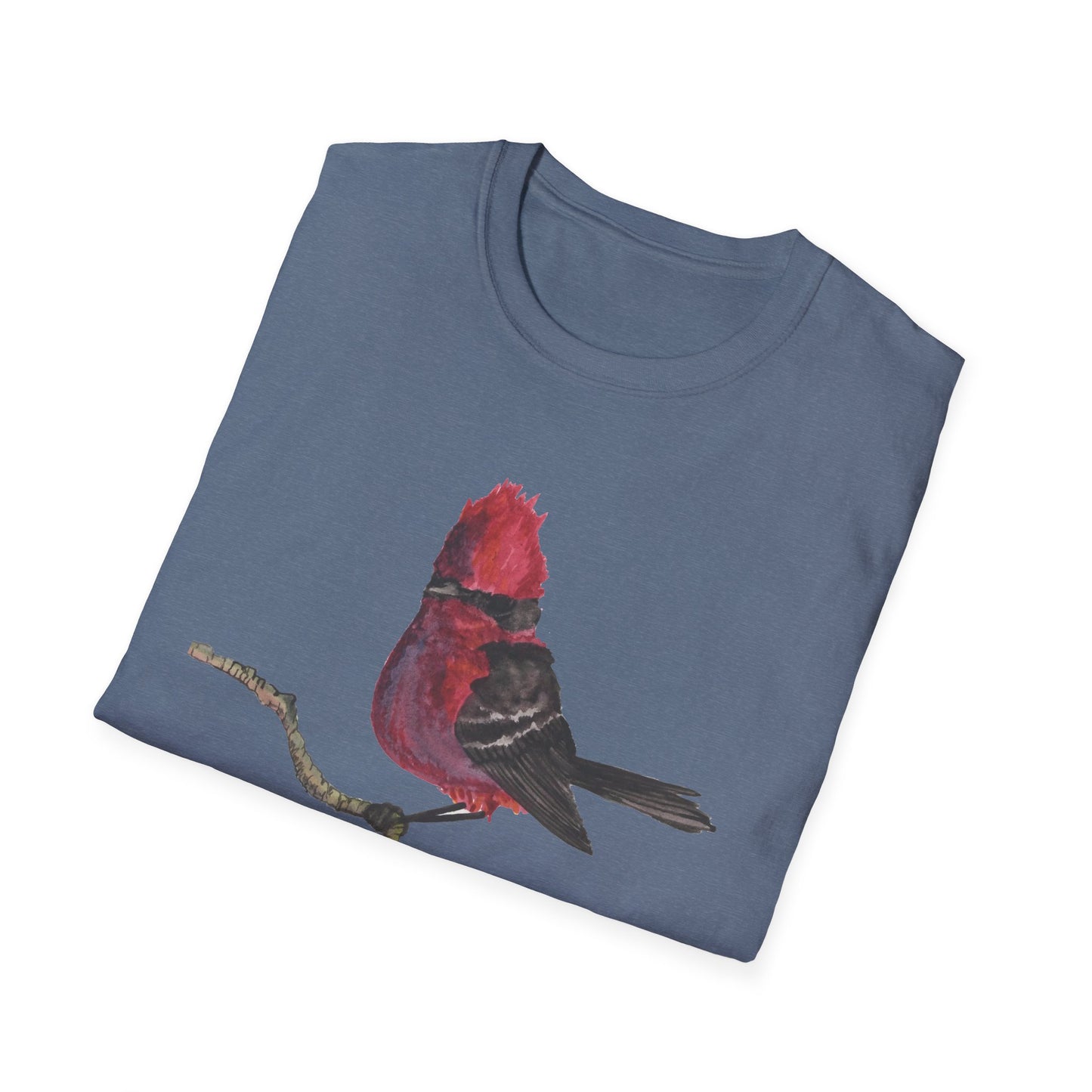 Vermilion Flycatcher Art T-Shirt Design Port Aransas Wildlife
