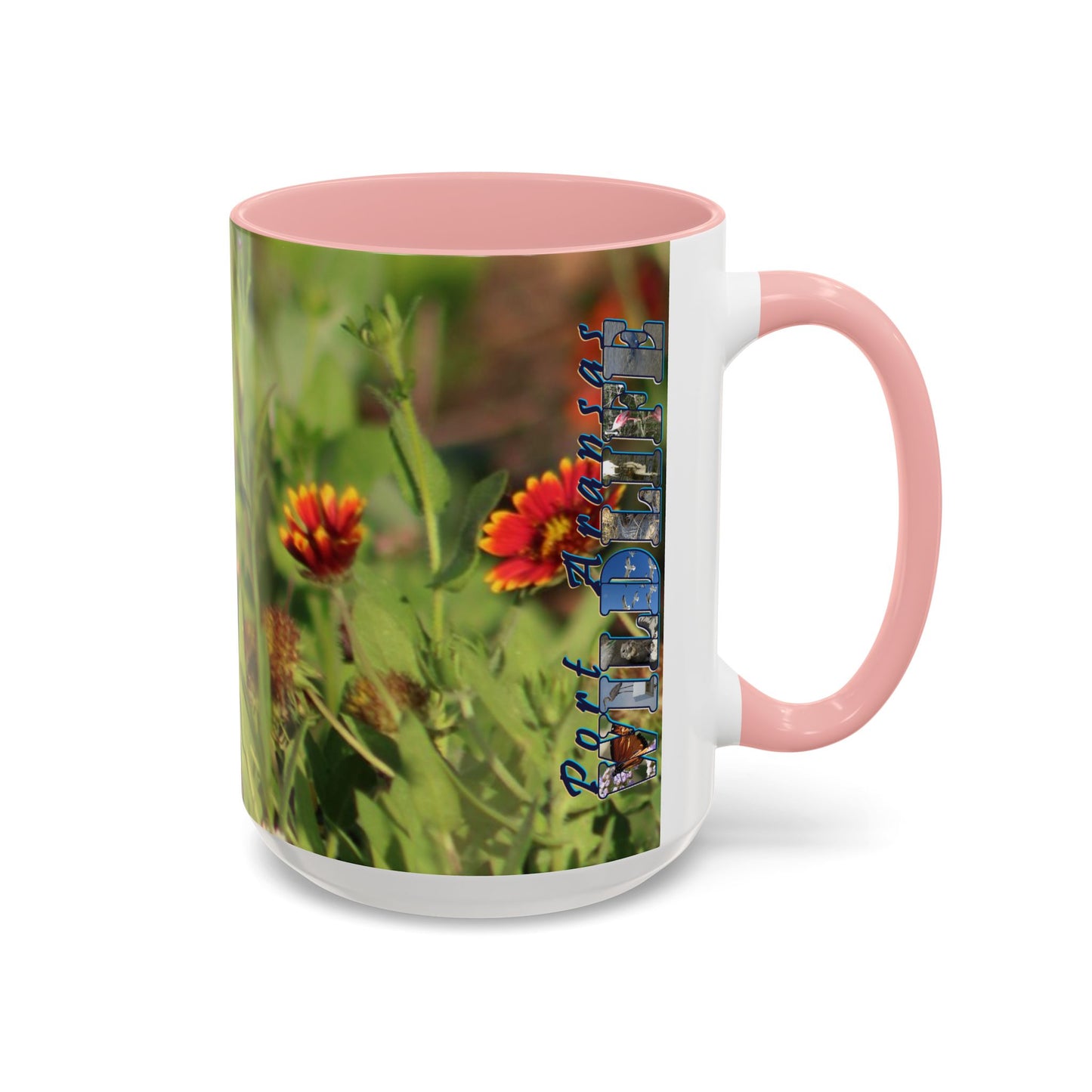 Mug - Blue-winged Warbler Floral Accent Coffee Mug - Gift for Birders and Nature Lovers