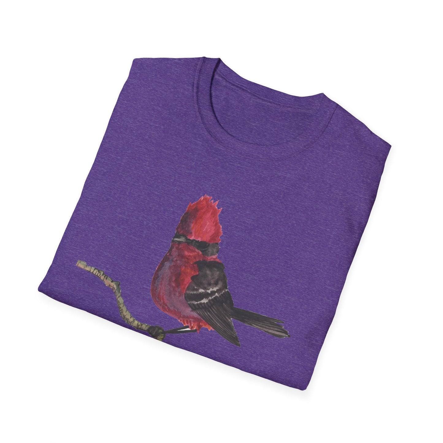 Vermilion Flycatcher Art T-Shirt Design Port Aransas Wildlife