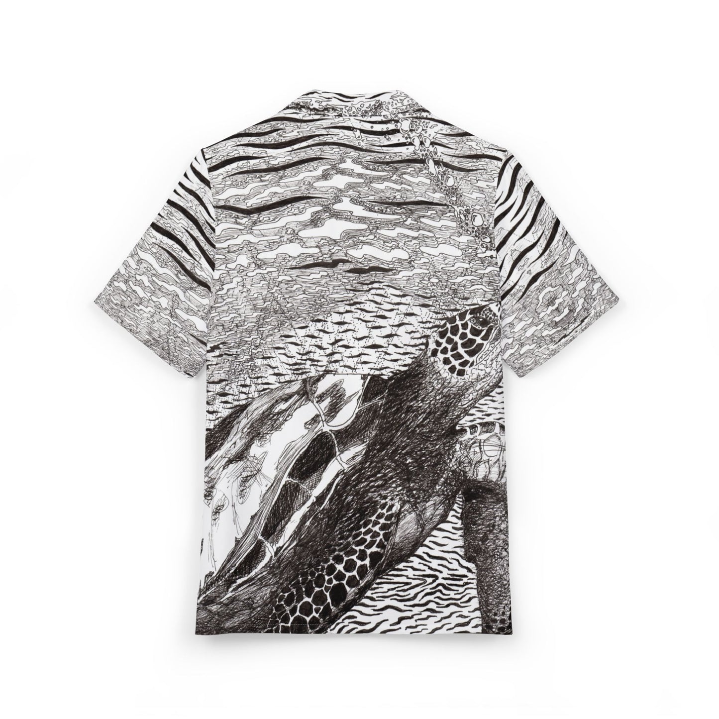 Sea Turtle Ink Art Button-down Shirt