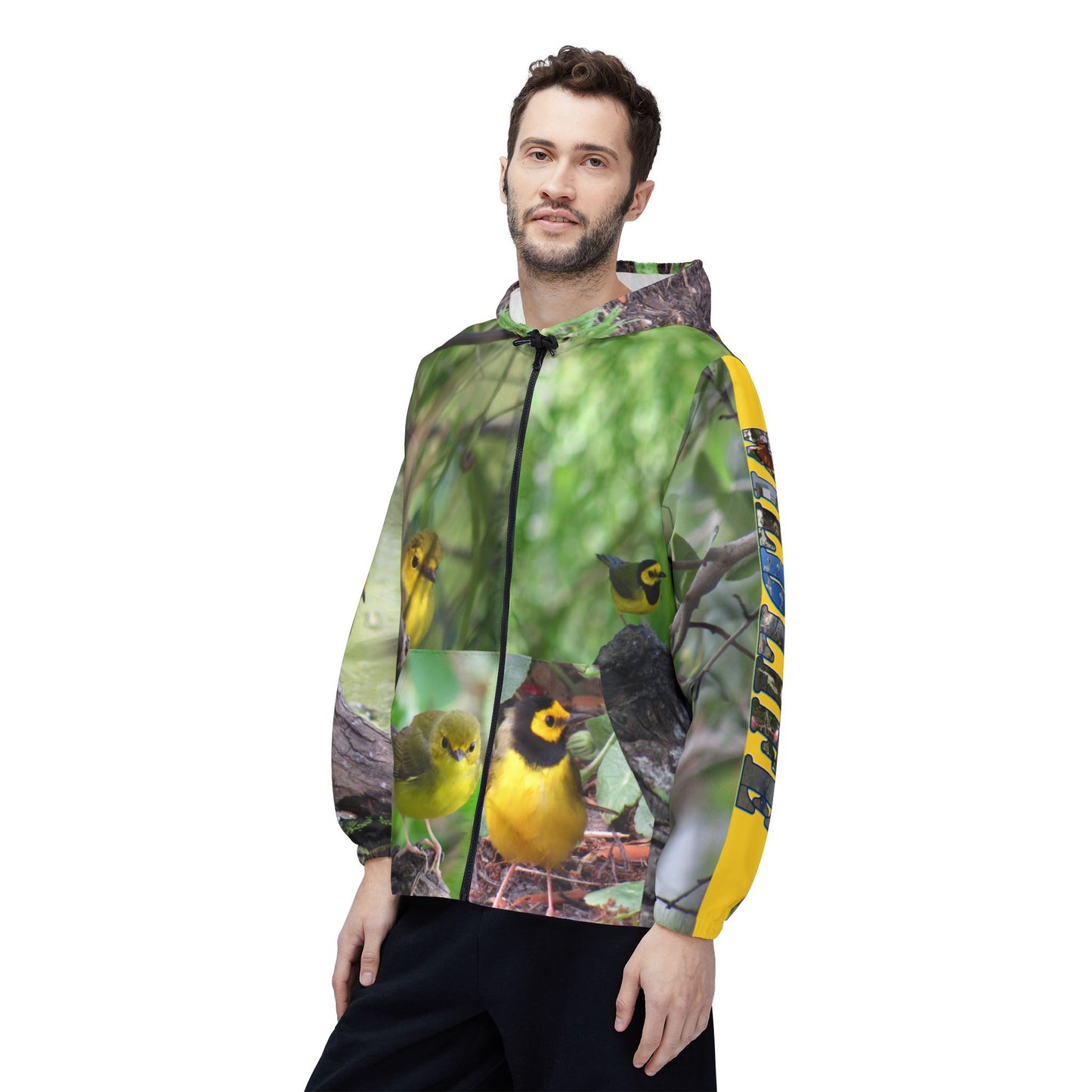 Hooded Warblers Windbreaker Jacket - Port Aransas Wildlife Bird Migration Celebration