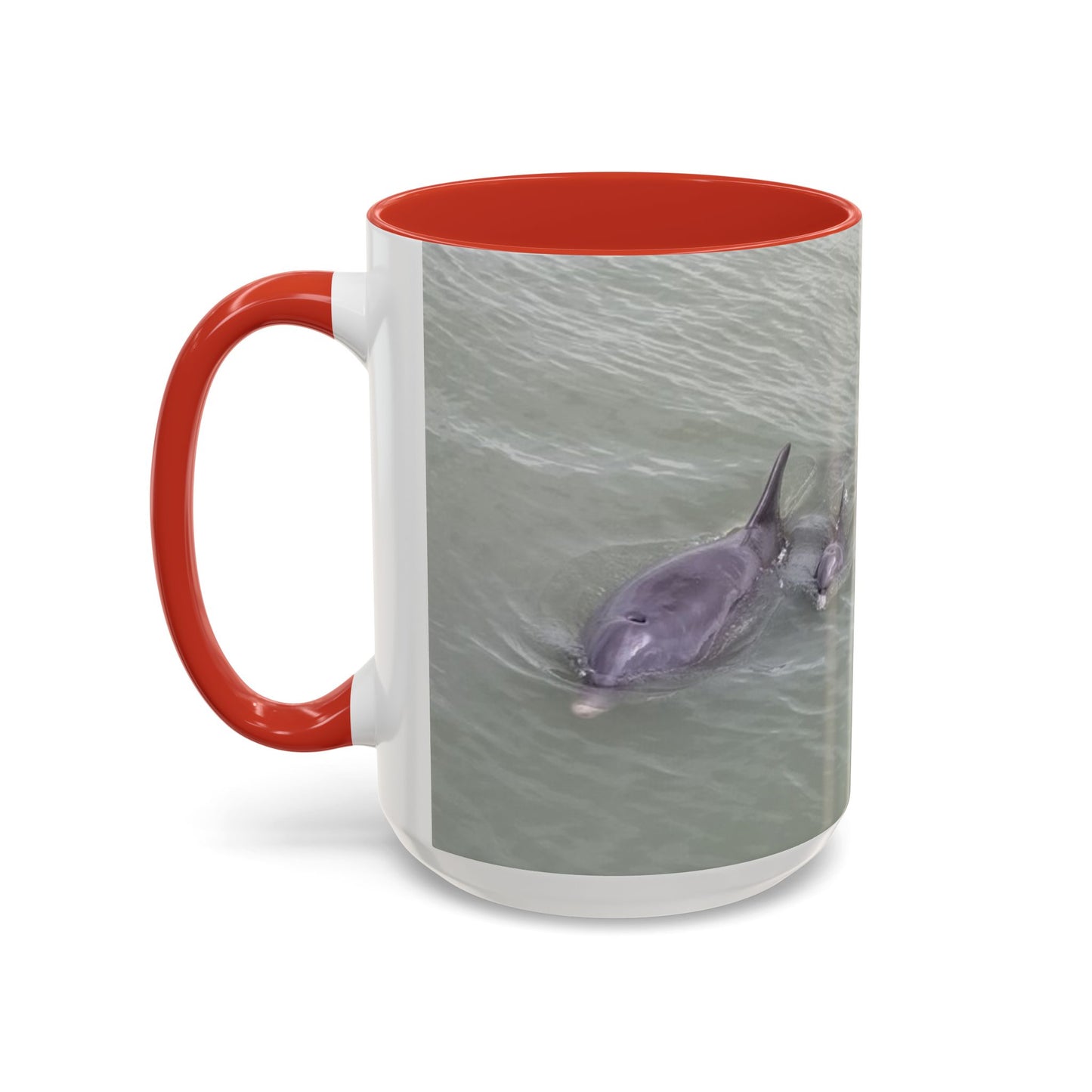Coffee Mug - Mom and Baby Dolphin at Robert's Point Park
