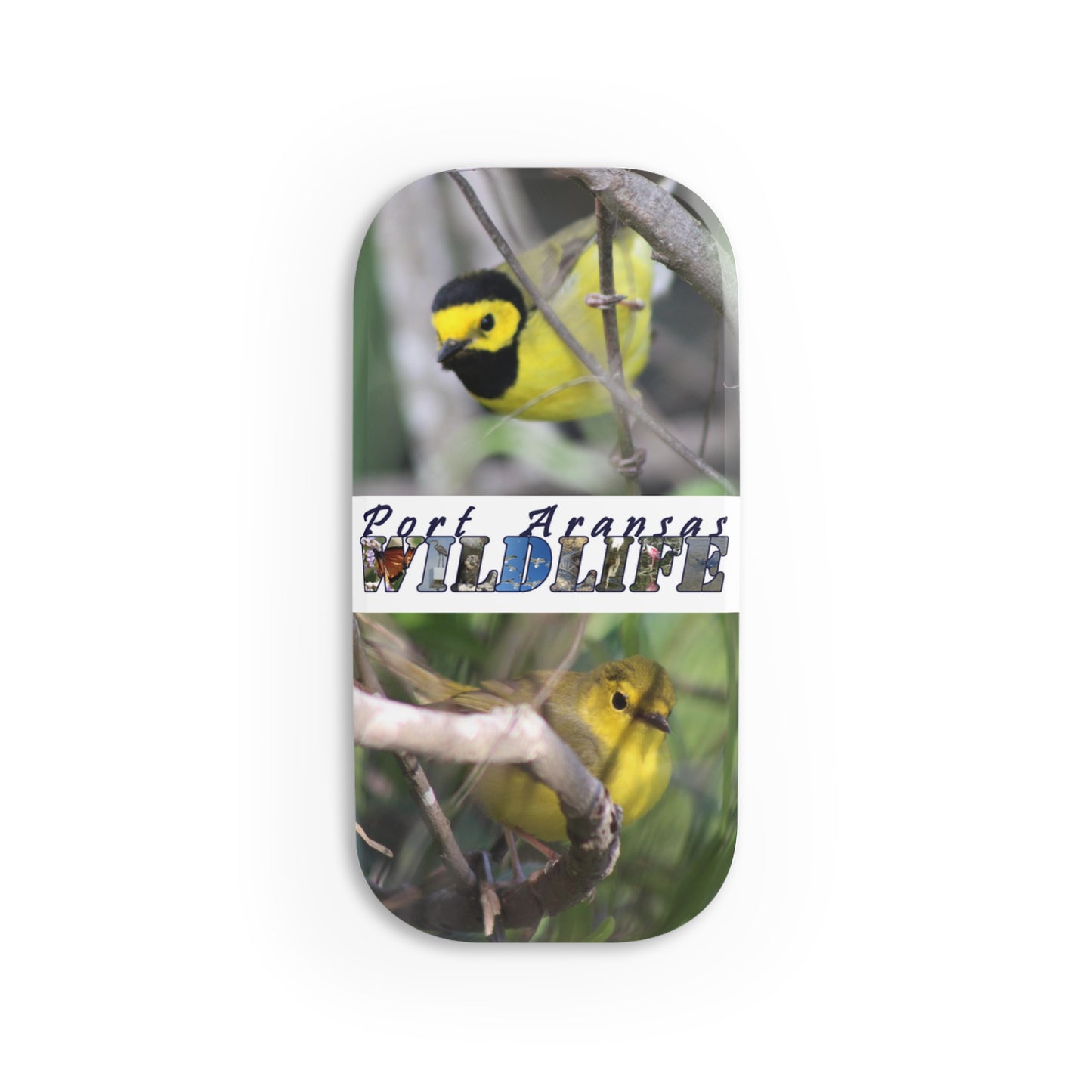 Hooded Warblers Port Aransas Wildlife Phone Click-On Grip