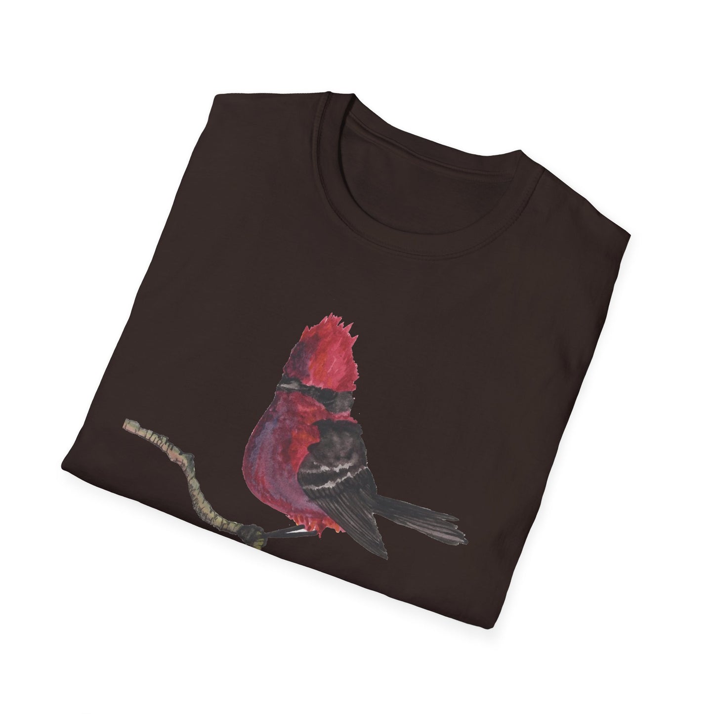 Vermilion Flycatcher Art T-Shirt Design Port Aransas Wildlife