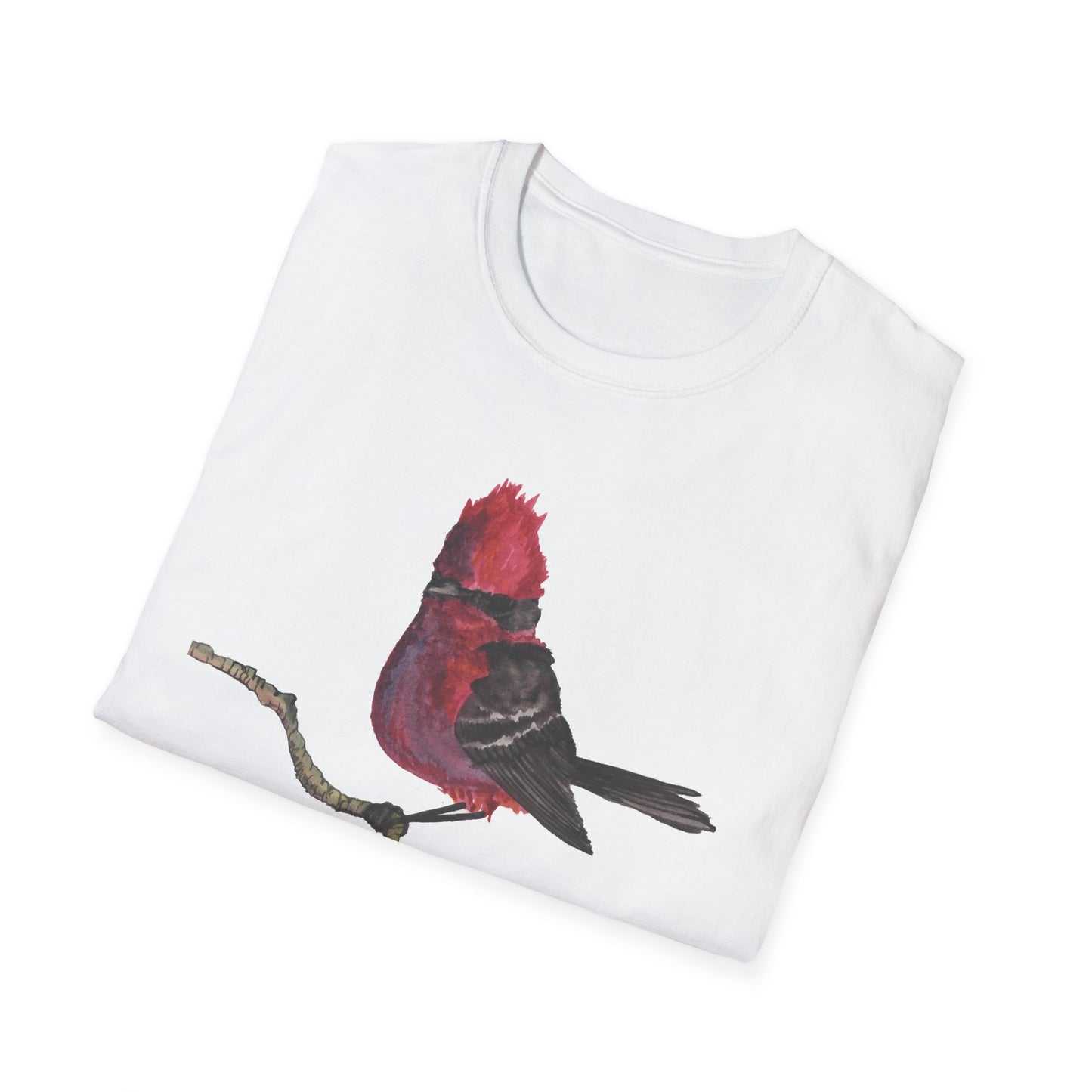 Vermilion Flycatcher Art T-Shirt Design Port Aransas Wildlife