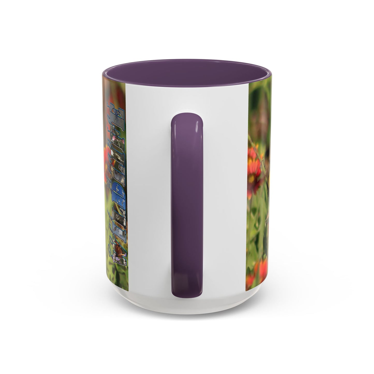 Mug - Blue-winged Warbler Floral Accent Coffee Mug - Gift for Birders and Nature Lovers