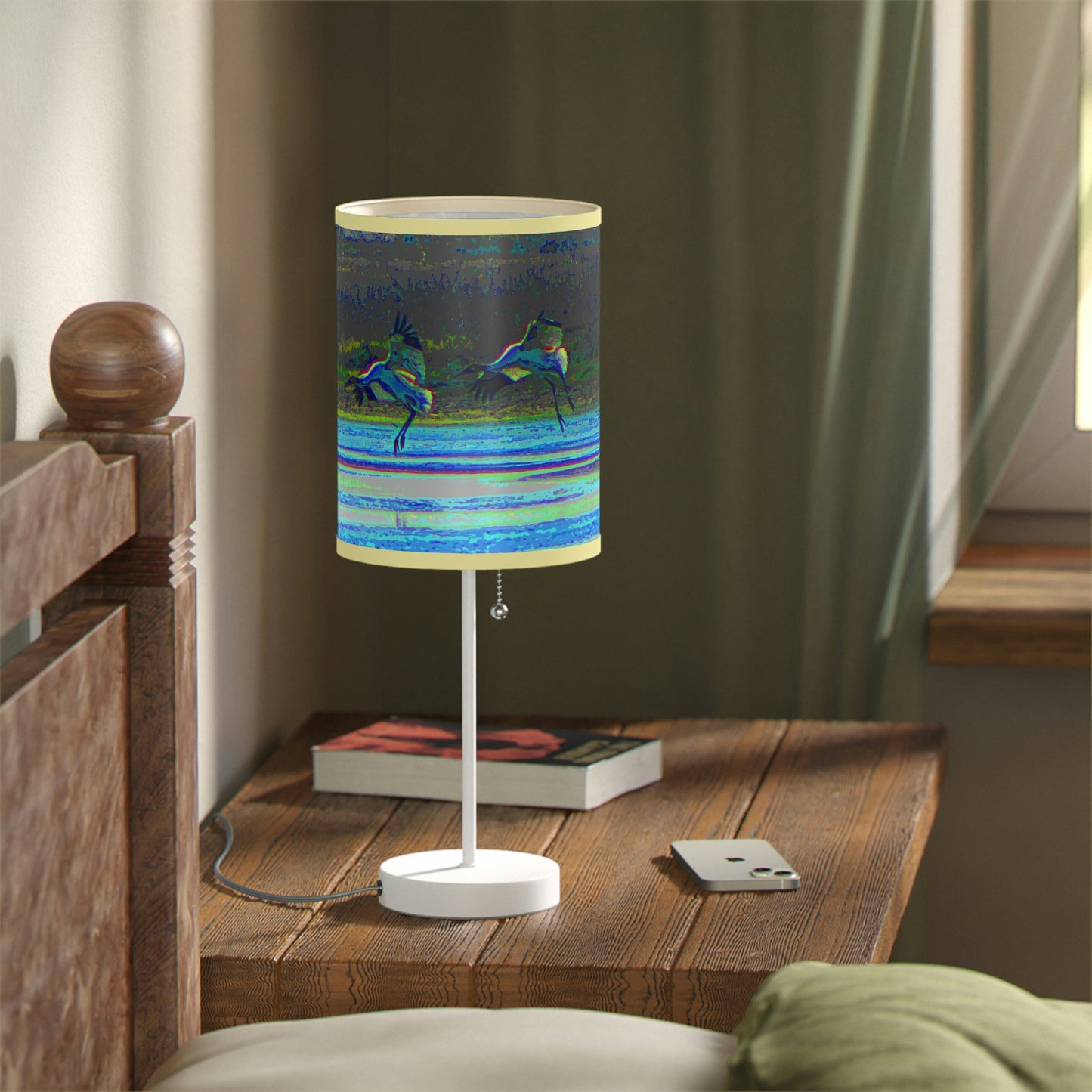 Whooping Cranes in Port Aransas Lamp on a Stand, US|CA plug