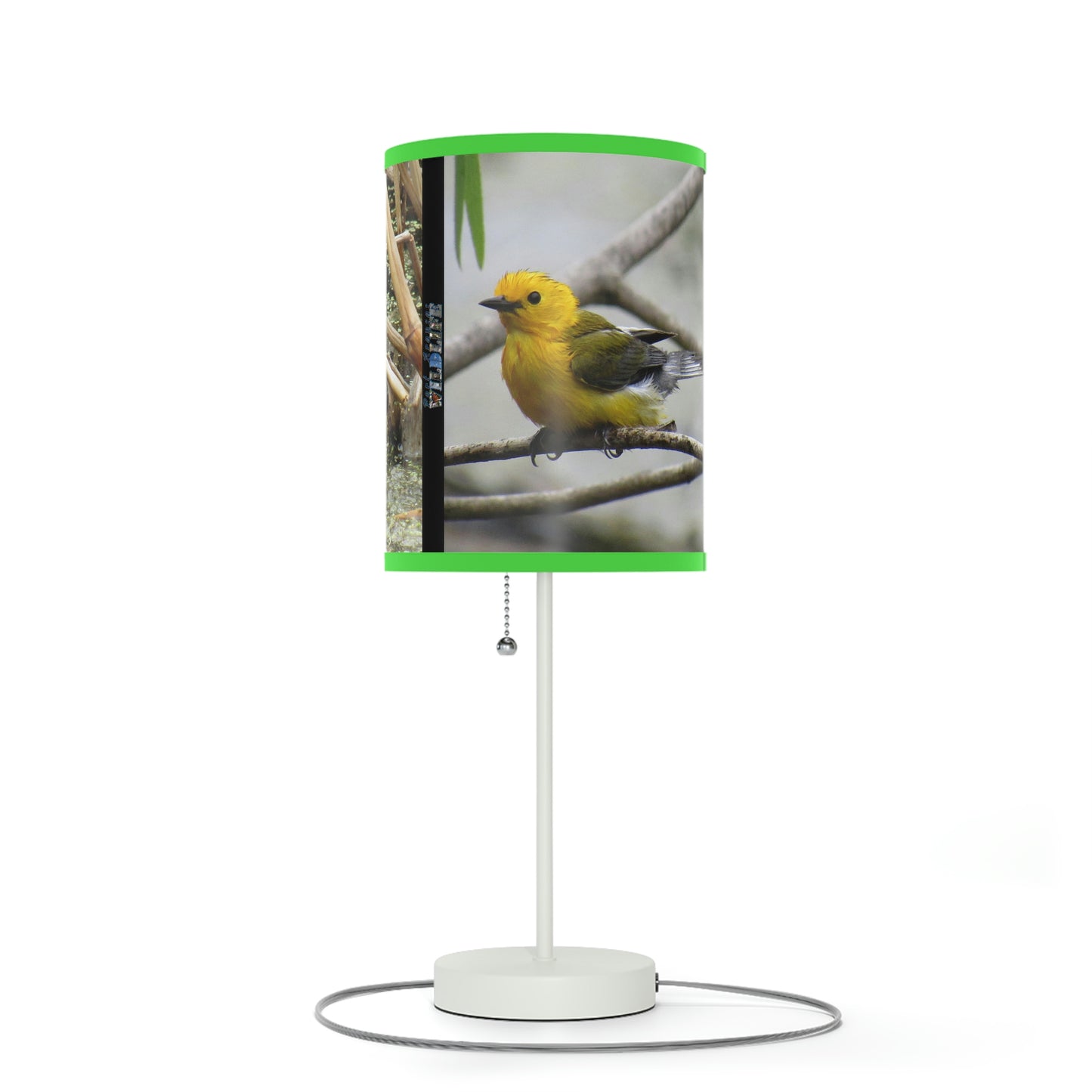 Prothonotary Warbler at Paradise Pond Lamp on a Stand, US|CA plug