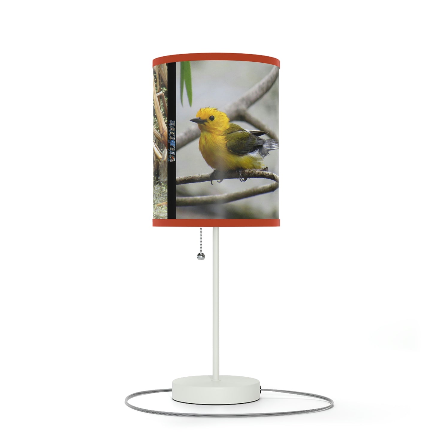 Prothonotary Warbler at Paradise Pond Lamp on a Stand, US|CA plug