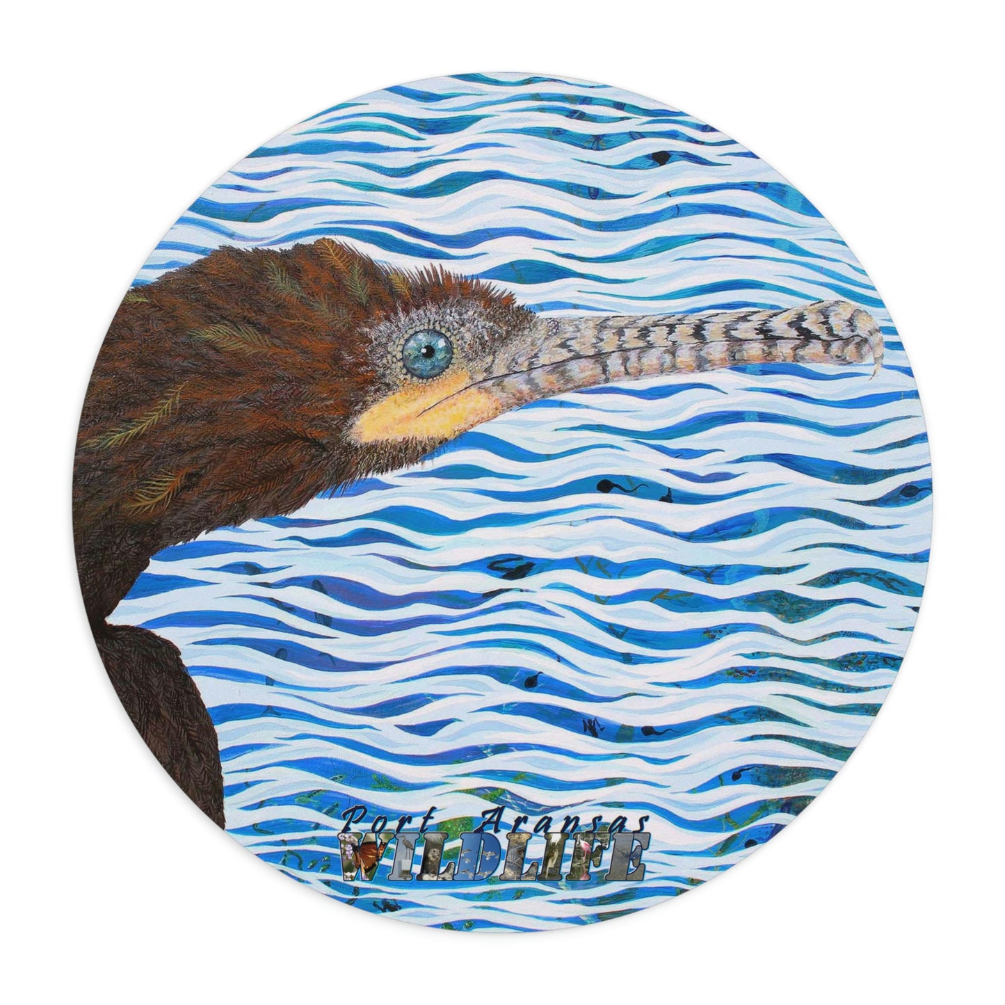 Cormorant in Paradise Port Aransas Wildlife Mouse Pad