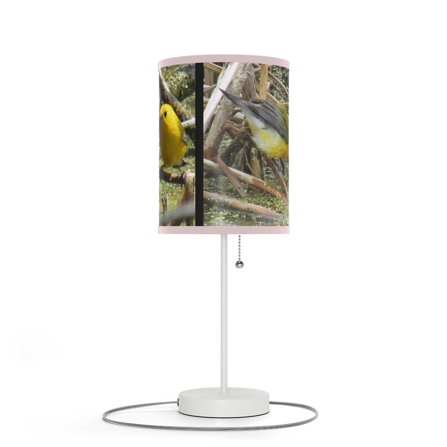 Prothonotary Warbler at Paradise Pond Lamp on a Stand, US|CA plug