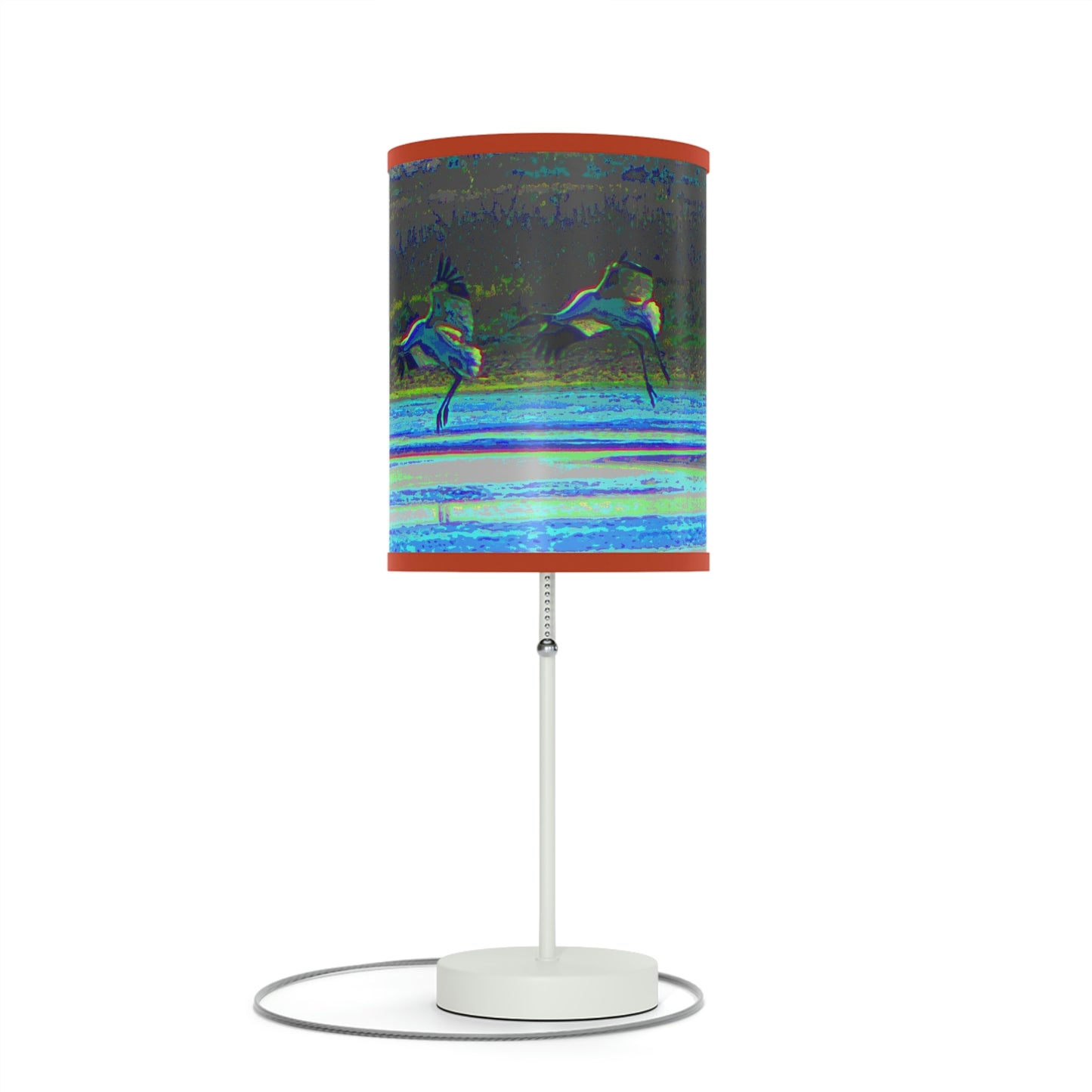 Whooping Cranes in Port Aransas Lamp on a Stand, US|CA plug