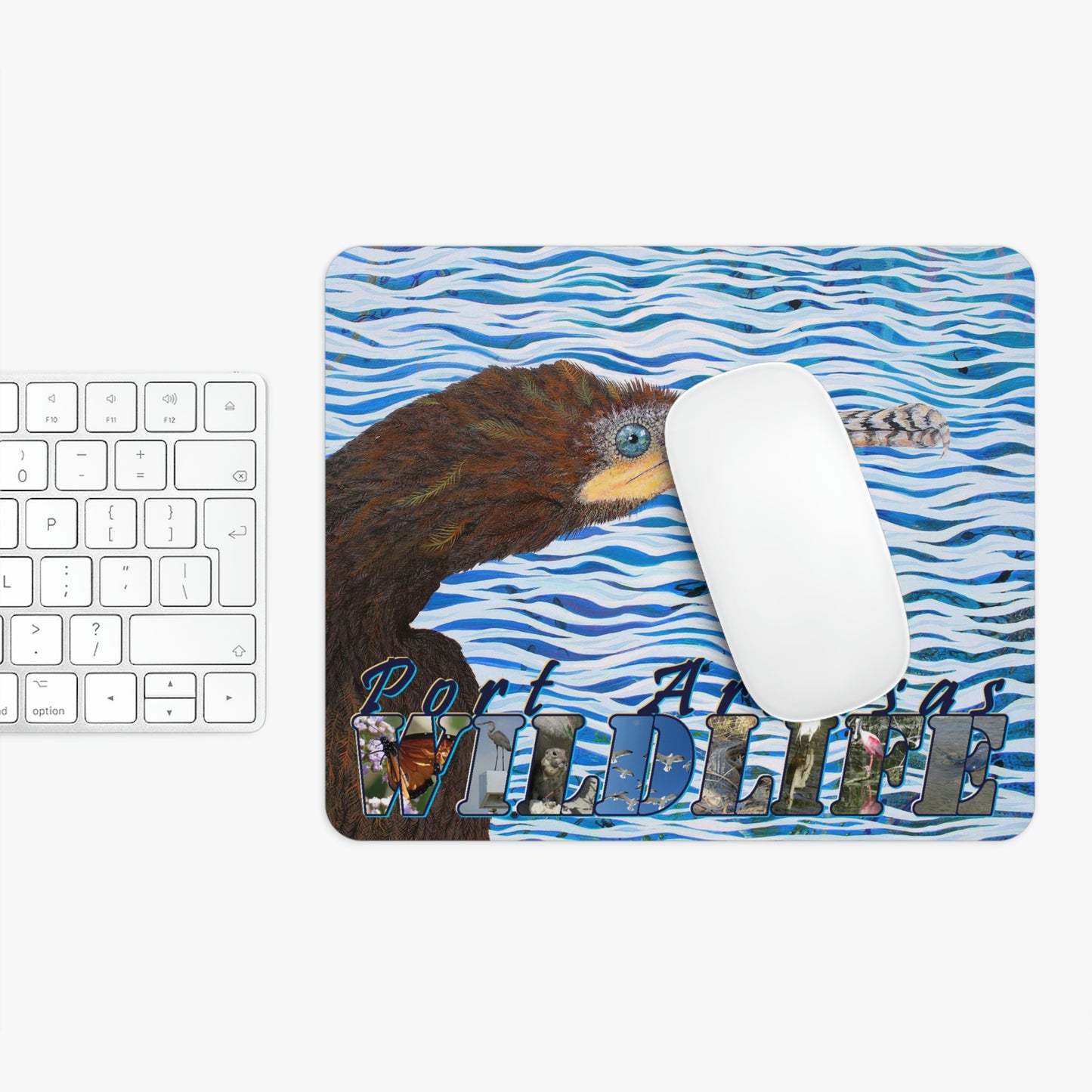 Cormorant in Paradise Port Aransas Wildlife Mouse Pad