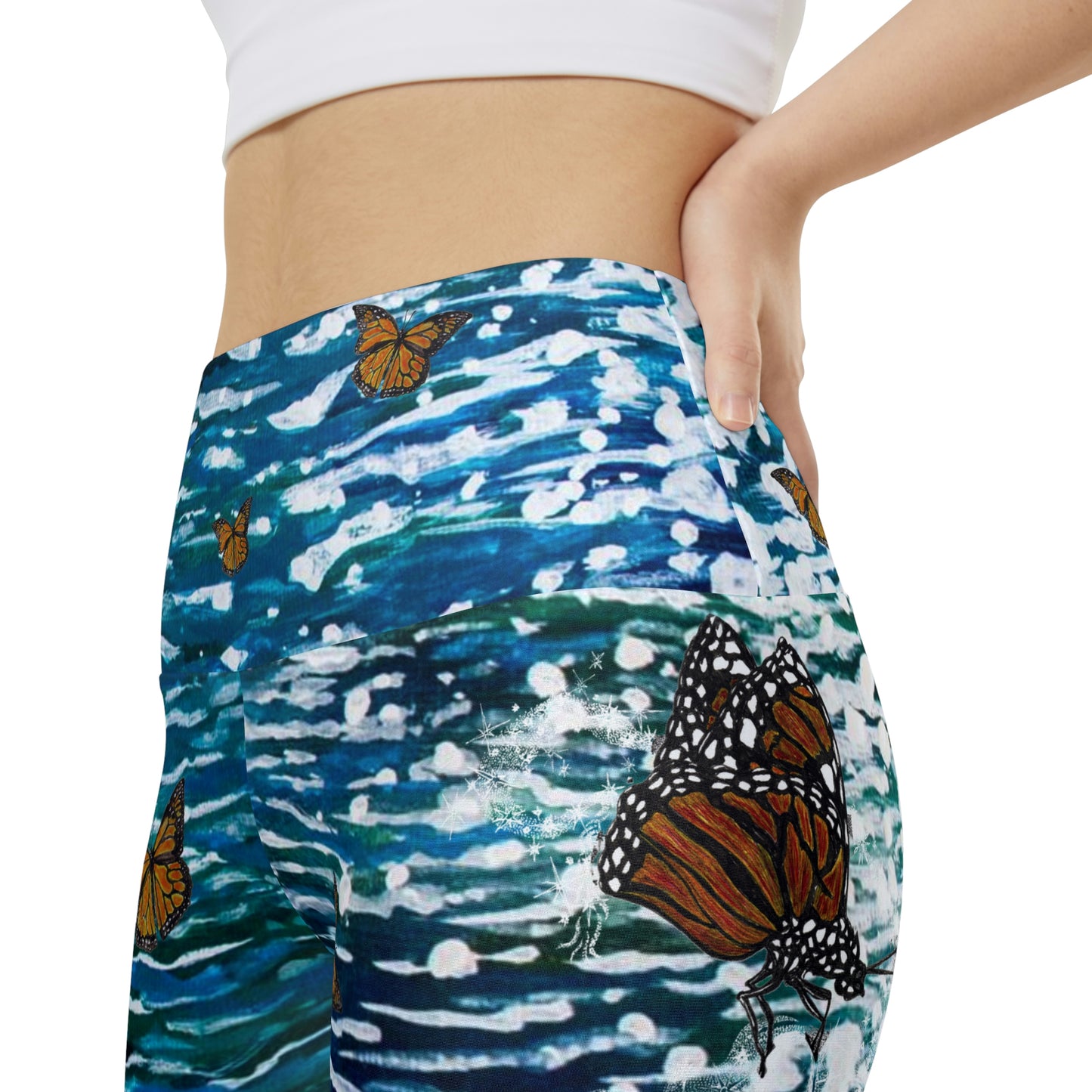 Monarch Butterfly Migration Enchanted Rendezvous Women's Workout Shorts