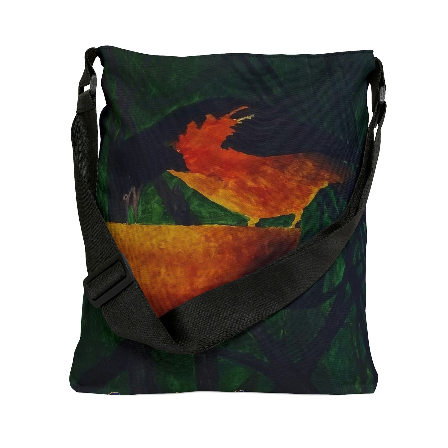 Oriole and an Orange in Port Aransas Adjustable Tote Bag