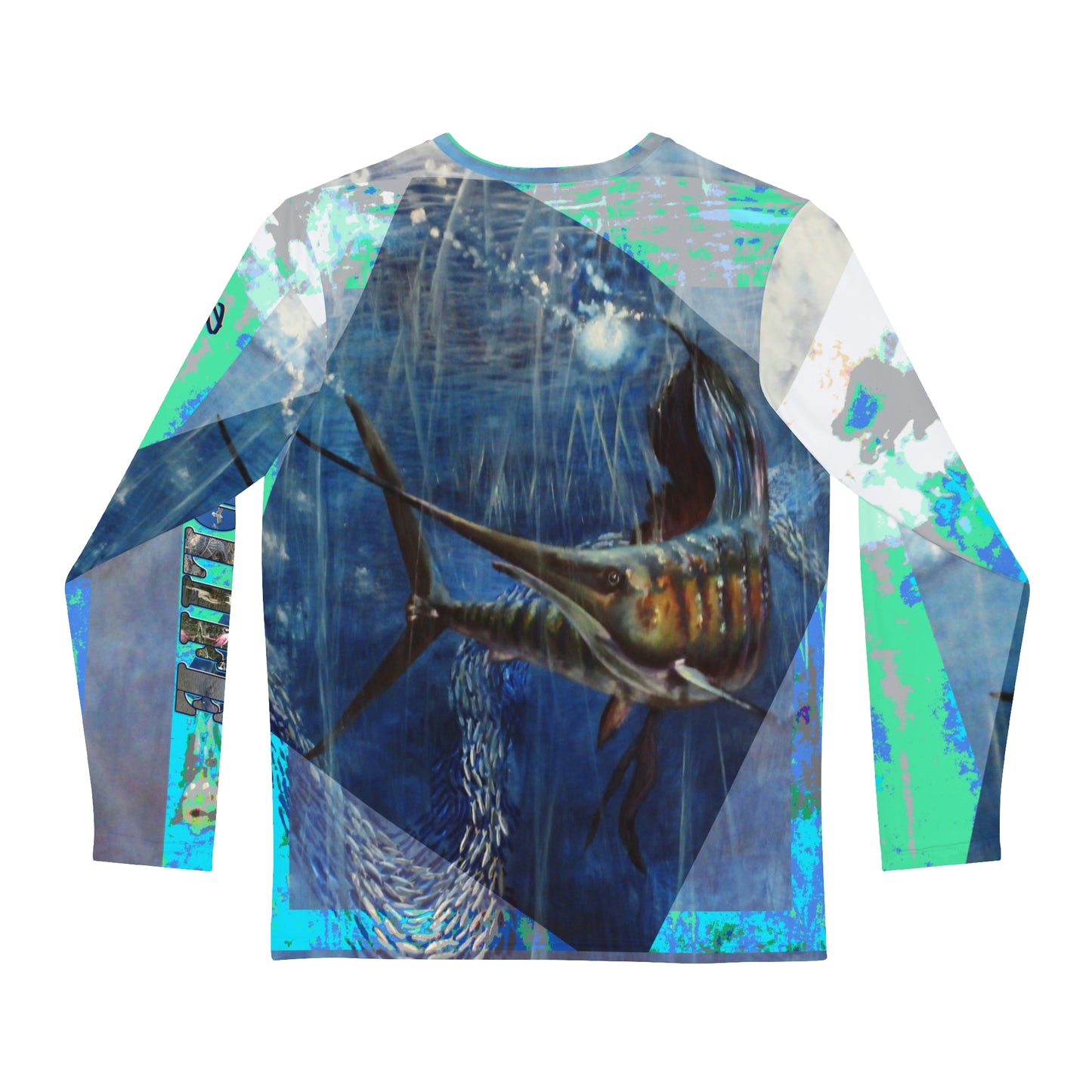 Sailfish Fishing Port Aransas Wildlife Men's Long Sleeve AOP Shirt