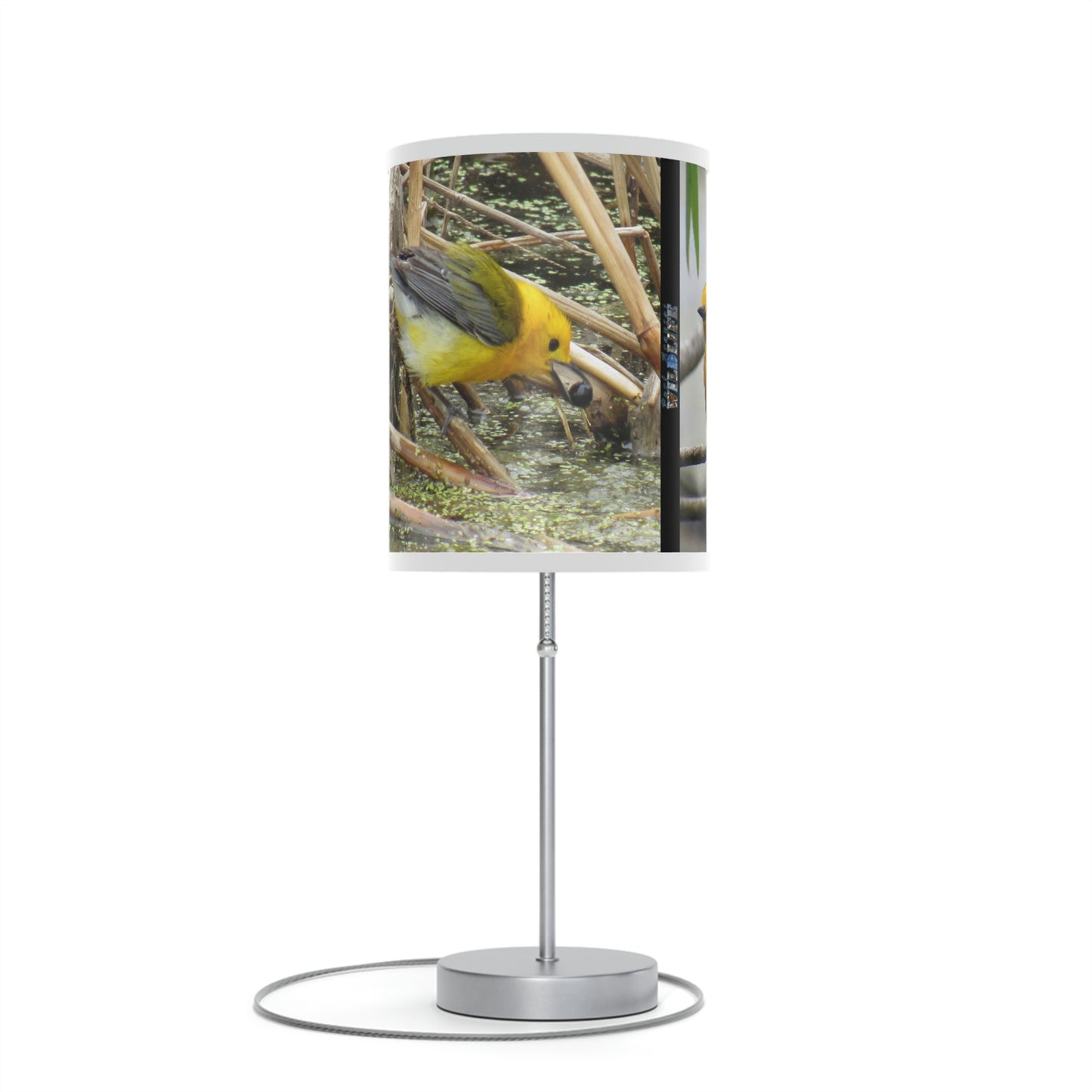 Prothonotary Warbler at Paradise Pond Lamp on a Stand, US|CA plug