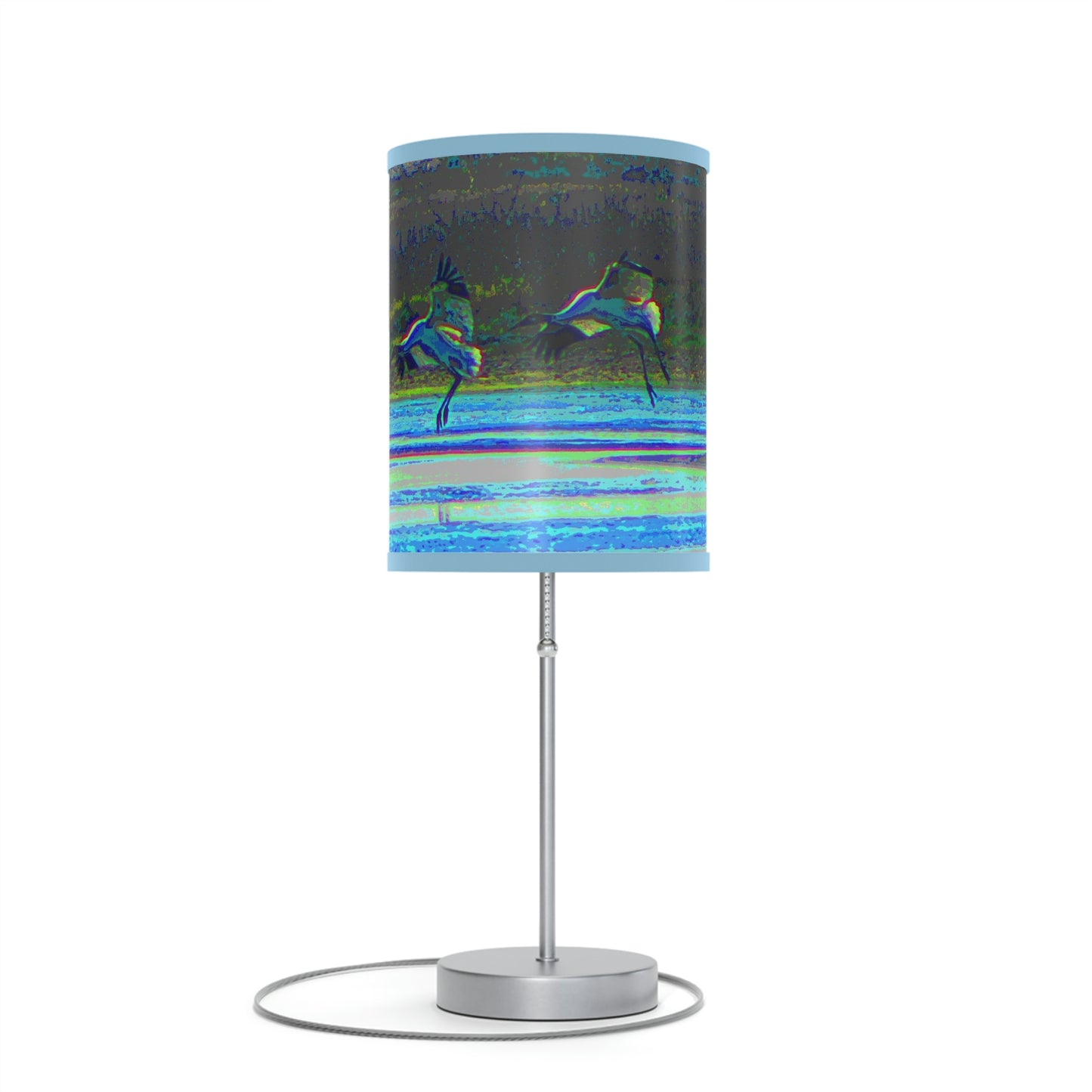 Whooping Cranes in Port Aransas Lamp on a Stand, US|CA plug
