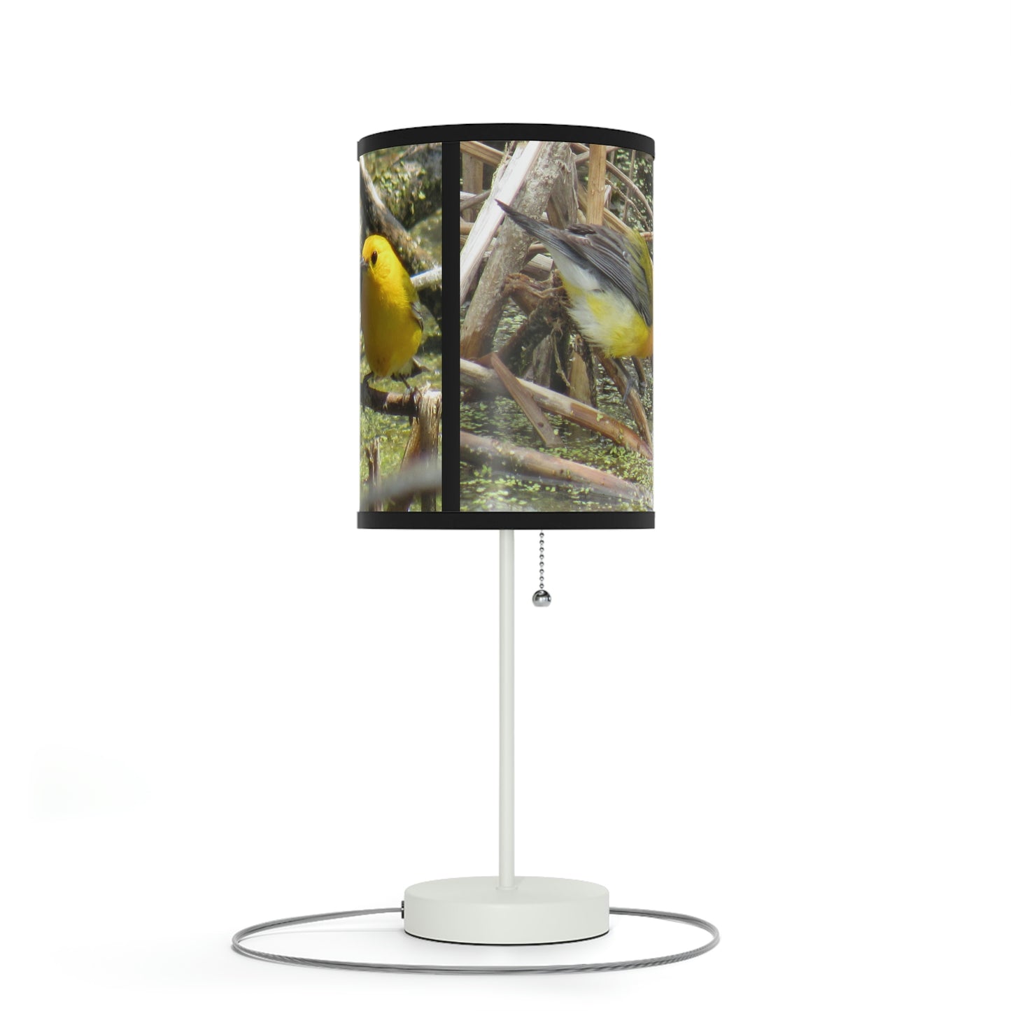 Prothonotary Warbler at Paradise Pond Lamp on a Stand, US|CA plug