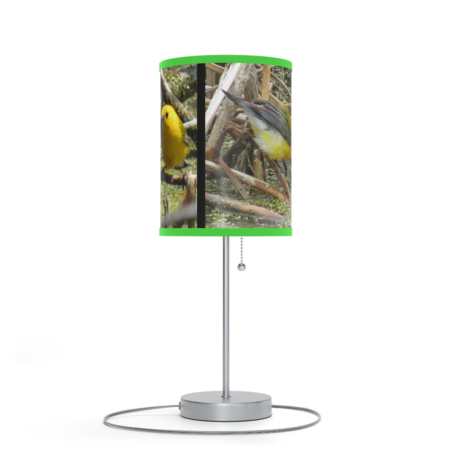 Prothonotary Warbler at Paradise Pond Lamp on a Stand, US|CA plug