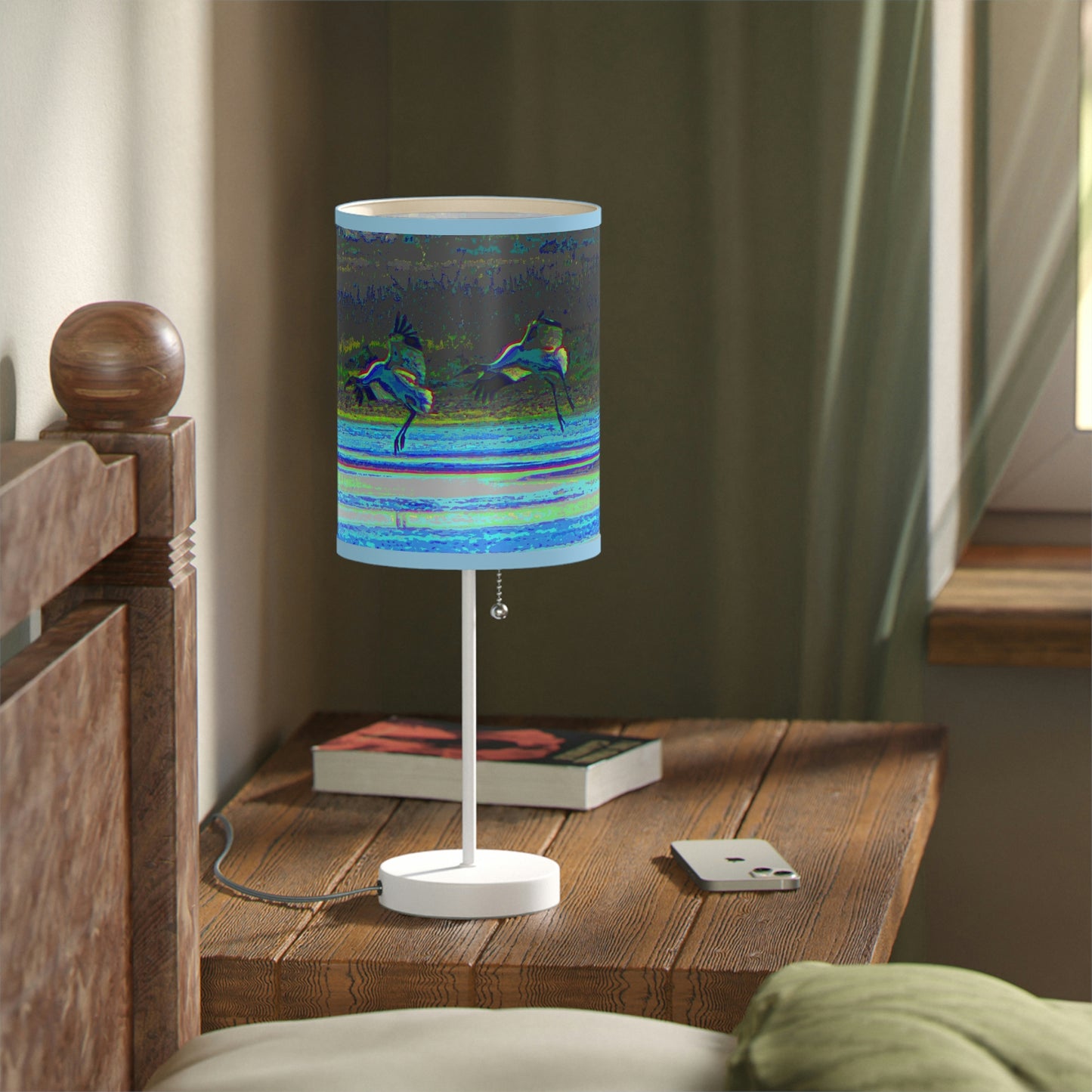 Whooping Cranes in Port Aransas Lamp on a Stand, US|CA plug