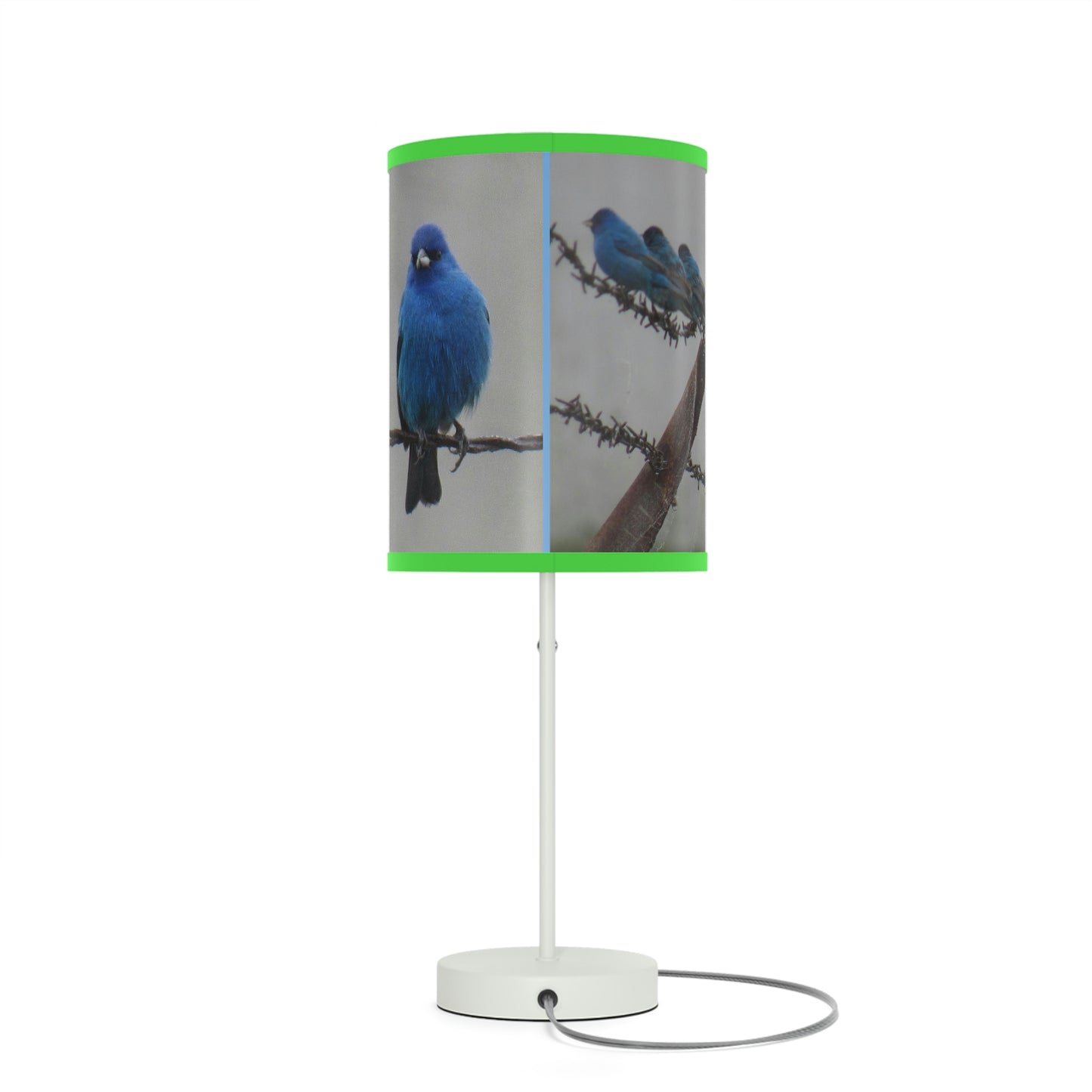 Indigo Buntings Lamp on a Stand, US|CA plug