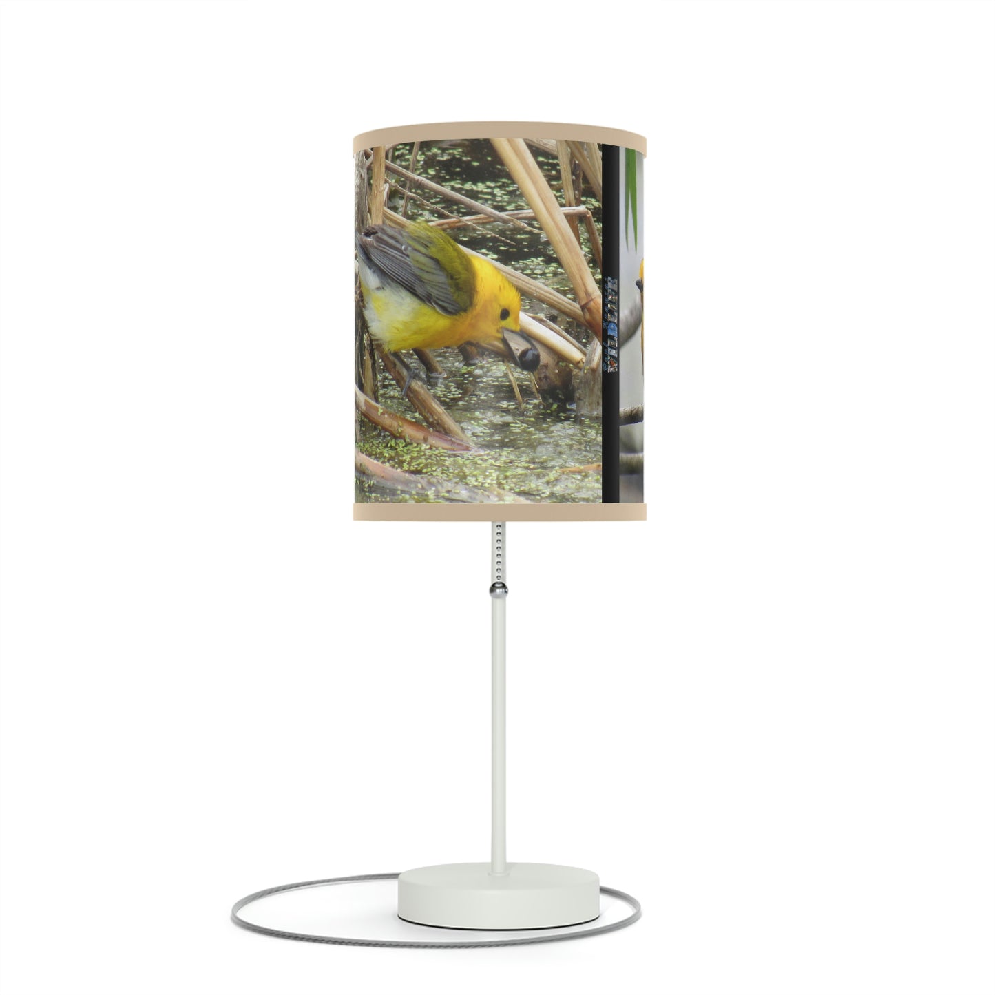 Prothonotary Warbler at Paradise Pond Lamp on a Stand, US|CA plug