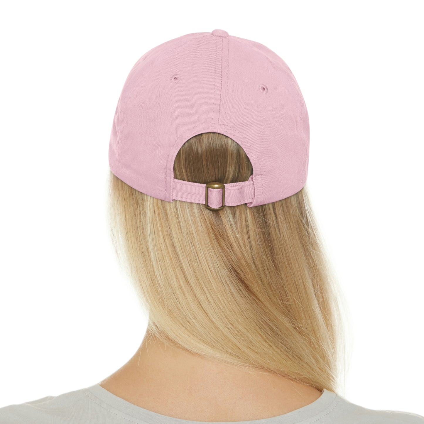 Roseate Spoonbill Pink Bird Hat with Leather Patch (Round)